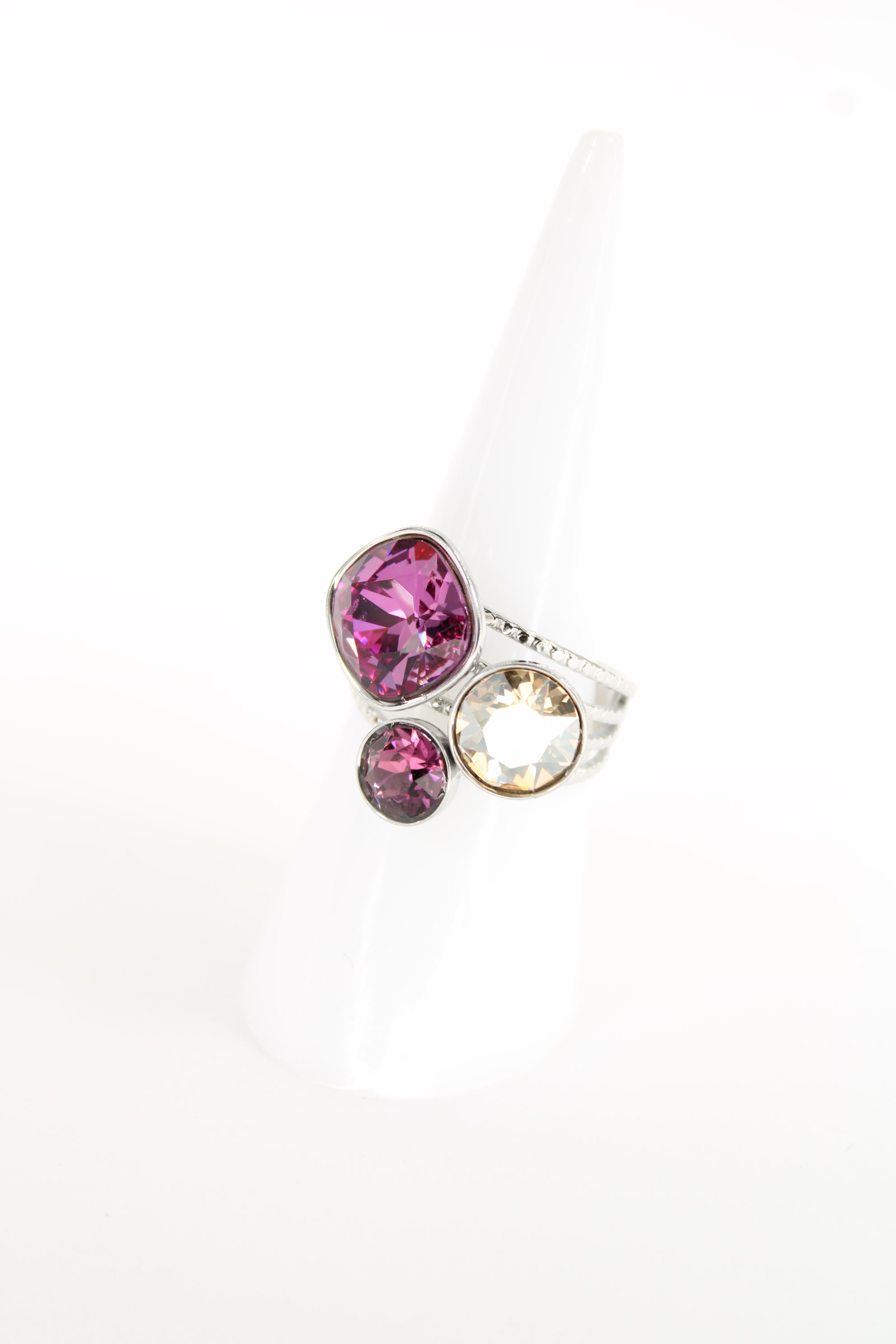 Bague Thaïs – Cristaux Swarovski (création)