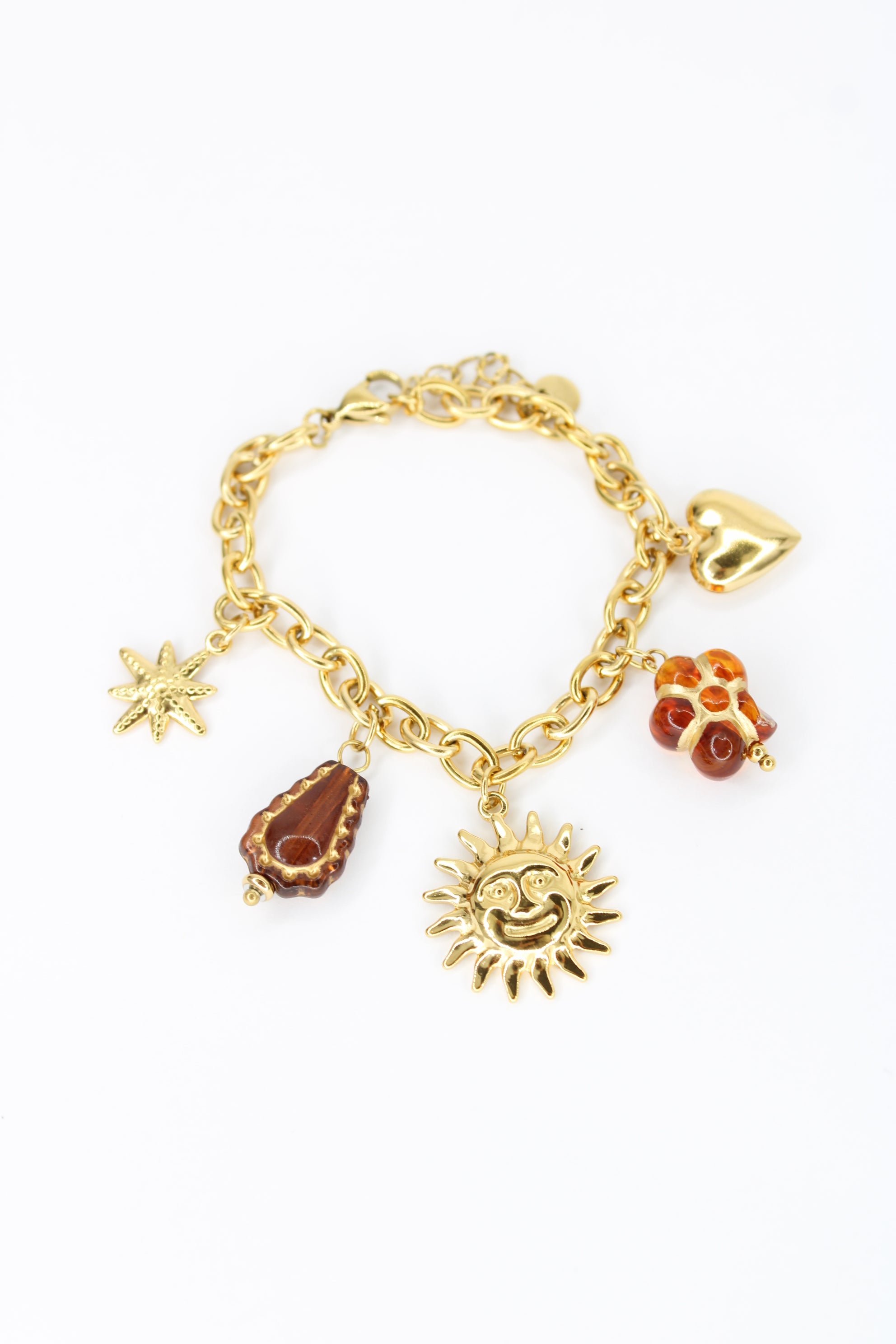 Bracelet Pralina à Breloques en Acier Inoxydable – Bijou Femme Girly Chic & Lumineux