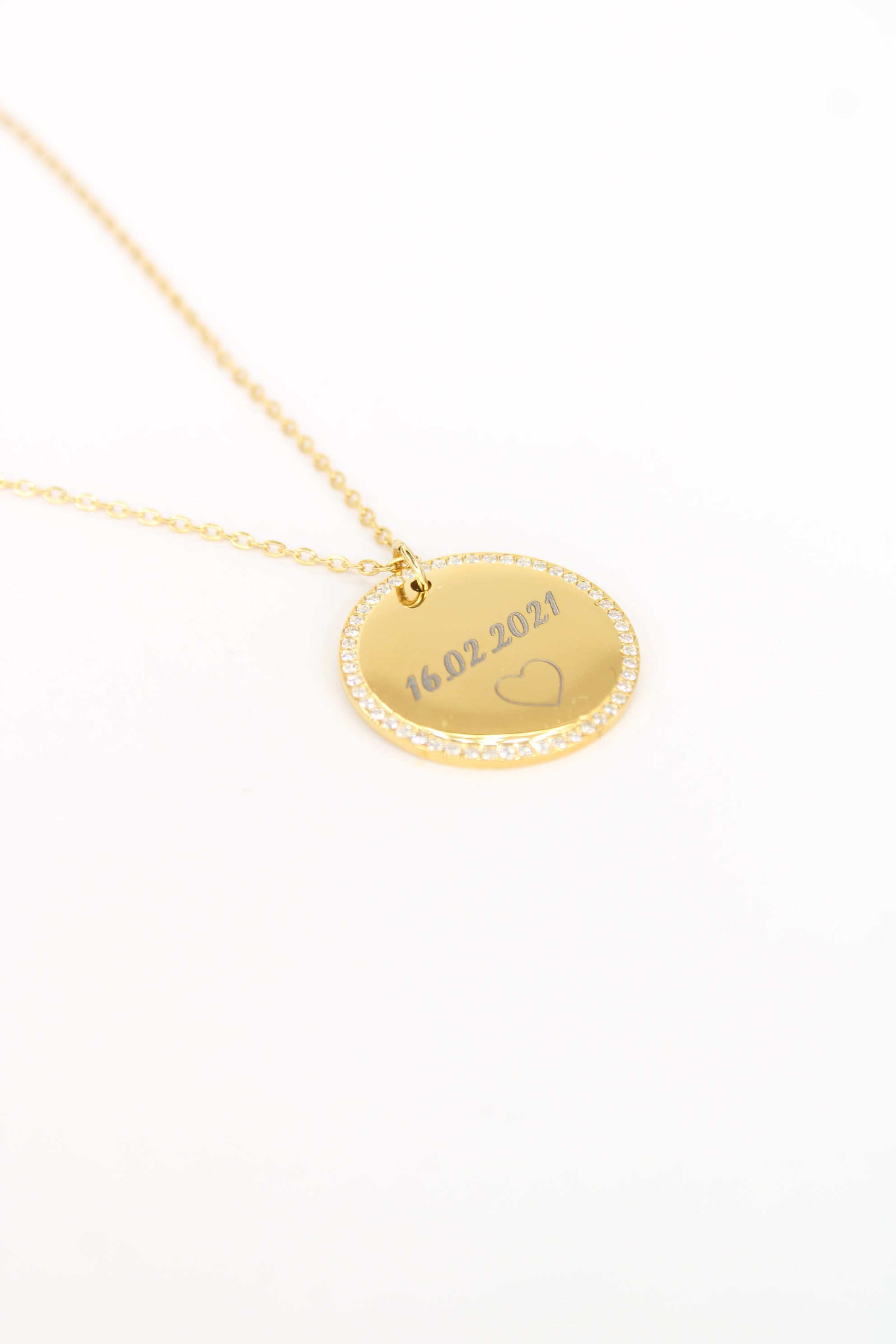 ✨ Collier Iris – Collier médaillon personnalisé en acier inoxydable