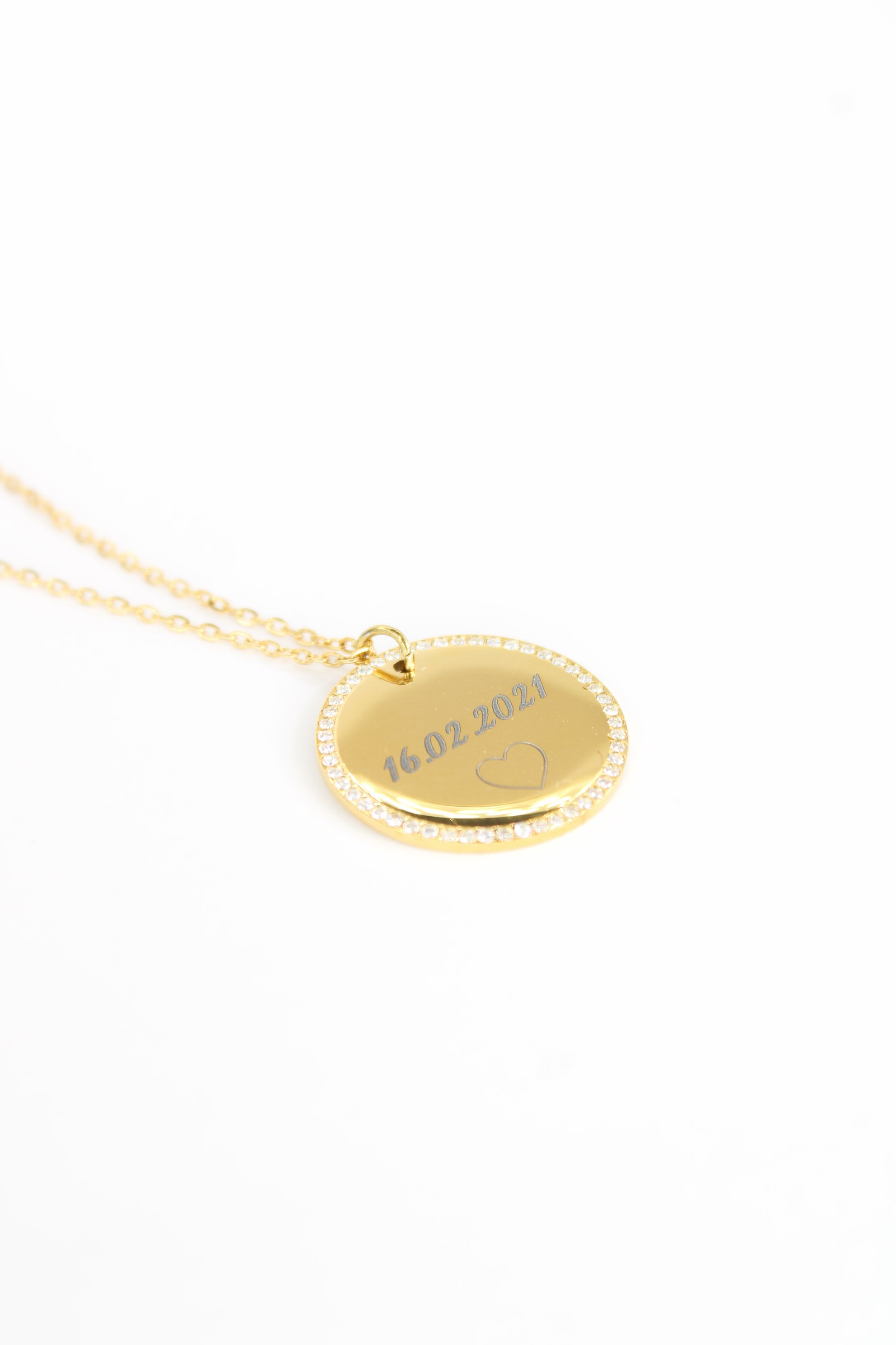 ✨ Collier Iris – Collier médaillon personnalisé en acier inoxydable