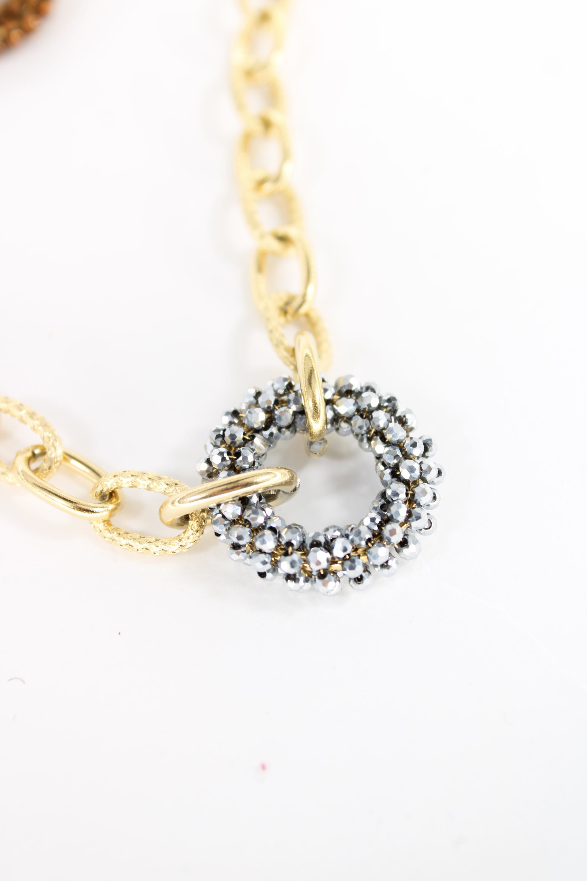 Collier Roxane – Anneaux perlés