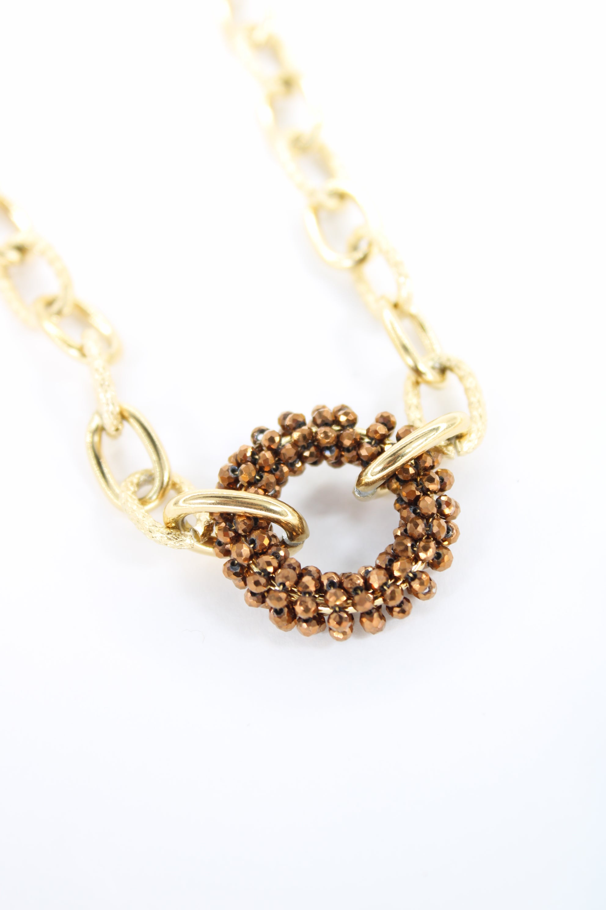 Collier Roxane – Anneaux perlés