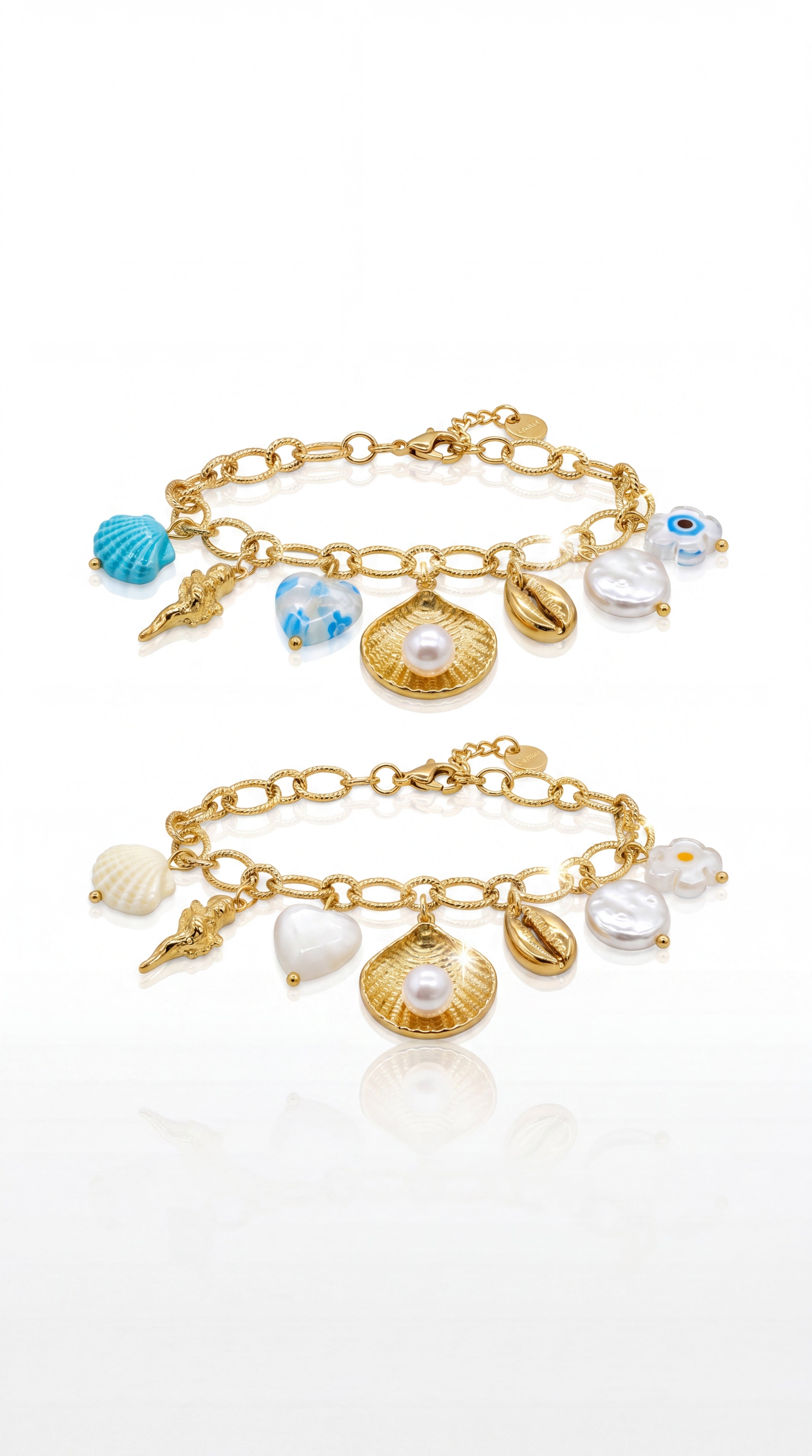 Bracelet Moana – Trésors Marins & Pampilles en Acier Inoxydable