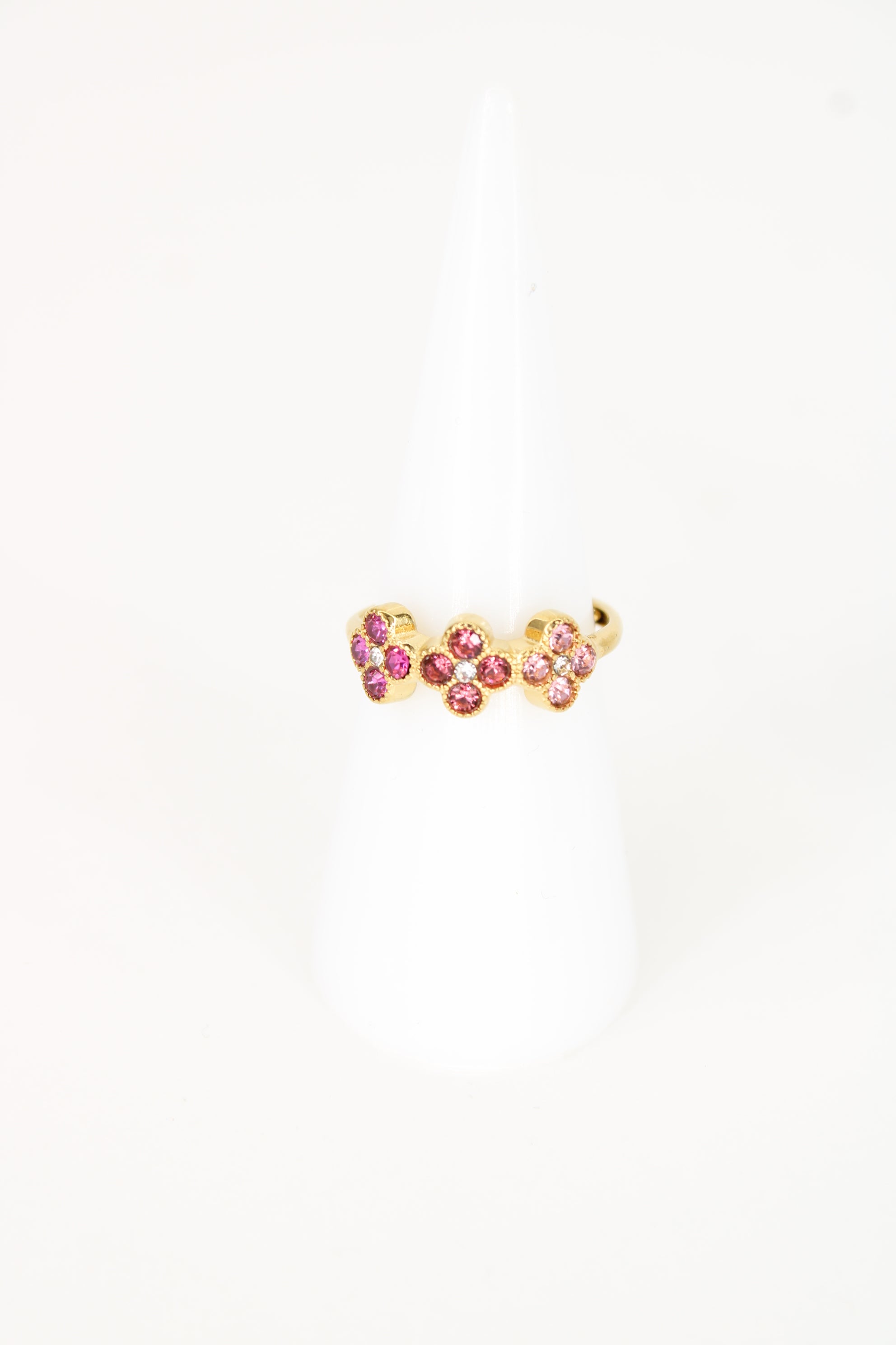 Bague Tessa – Bague Femme Fleurie & Scintillante en Acier Inoxydable