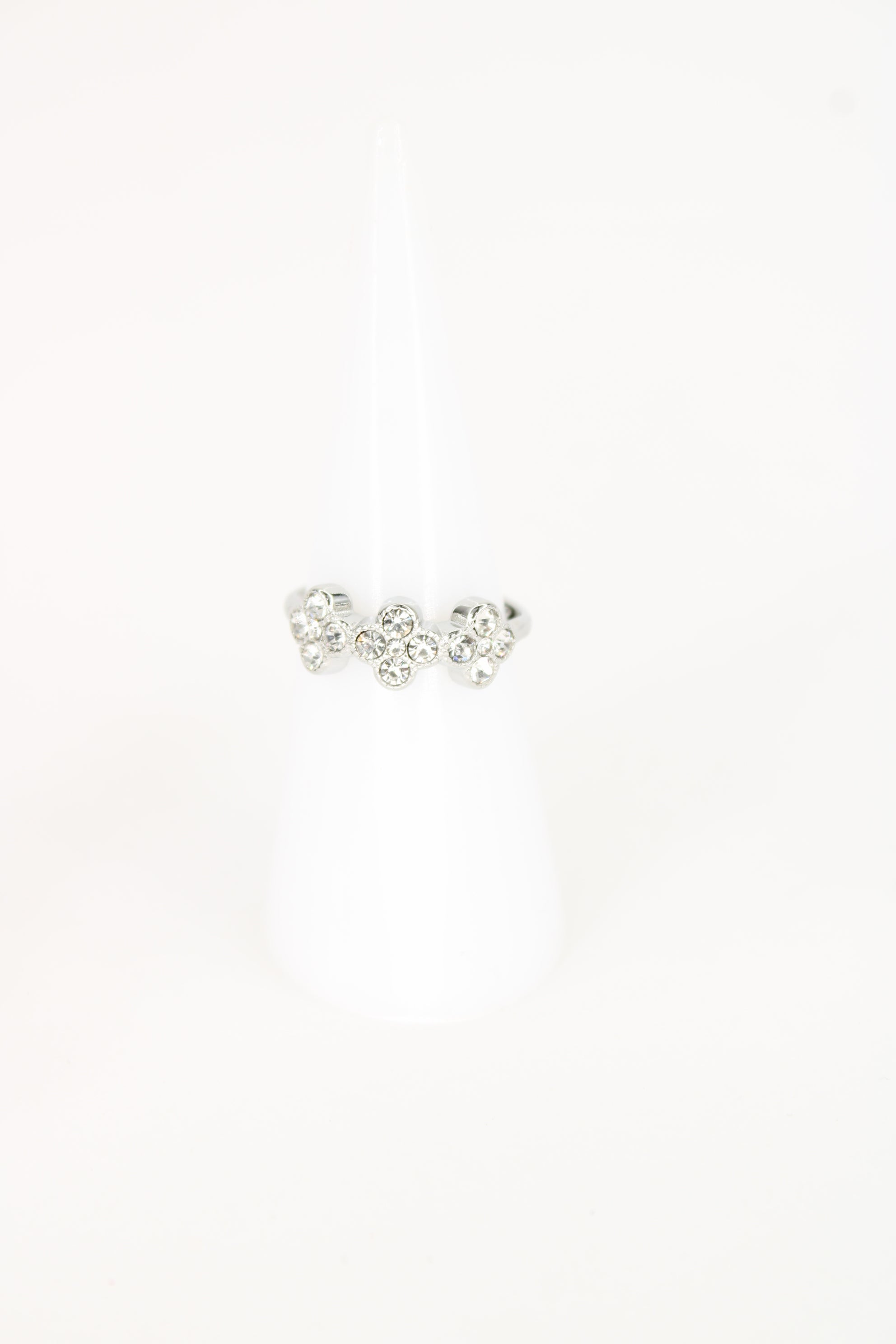 Bague Tessa – Bague Femme Fleurie & Scintillante en Acier Inoxydable