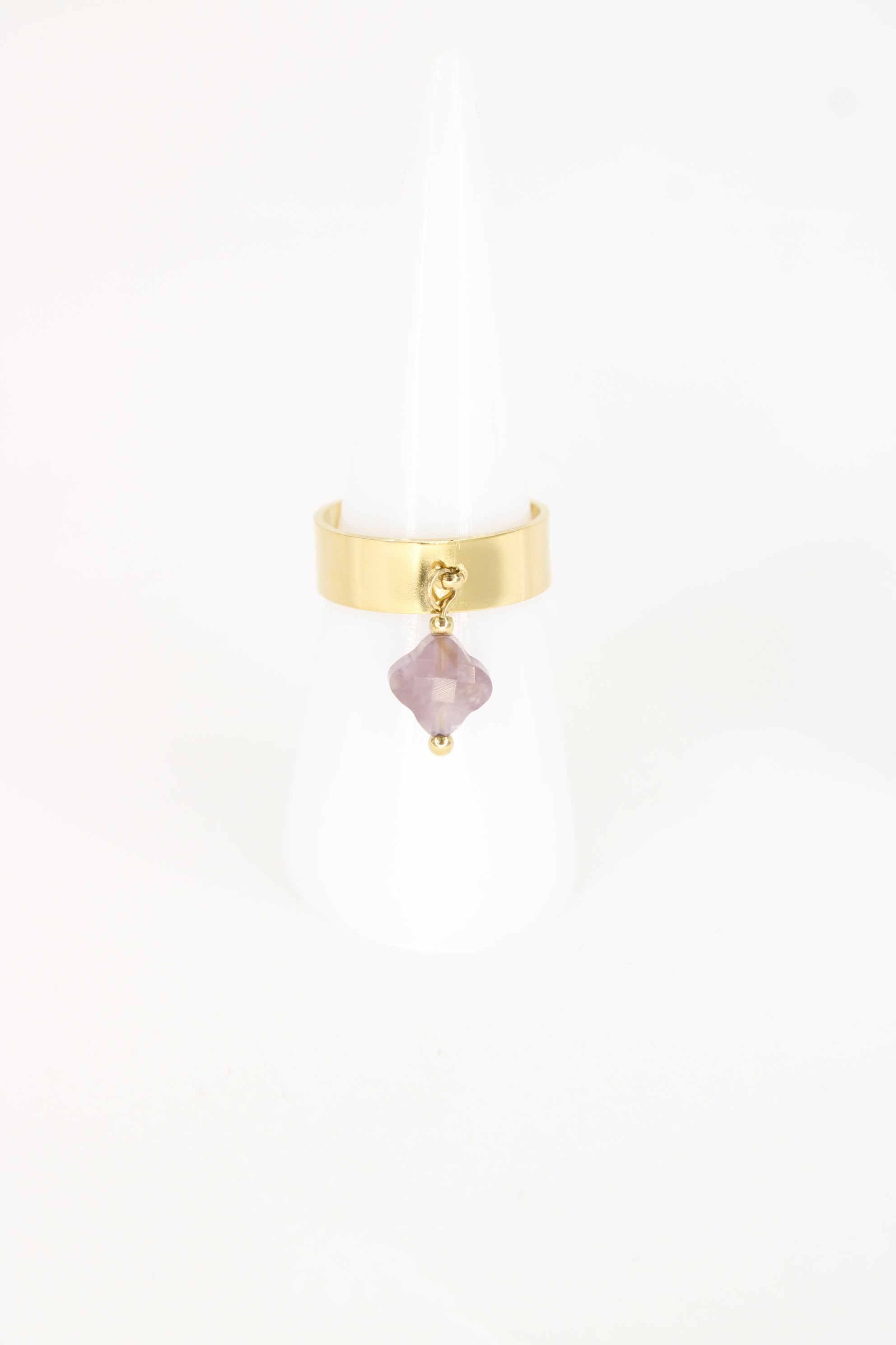 Bague Rym – Bague Femme Pierre Facettée & Élégante en Acier Inoxydable