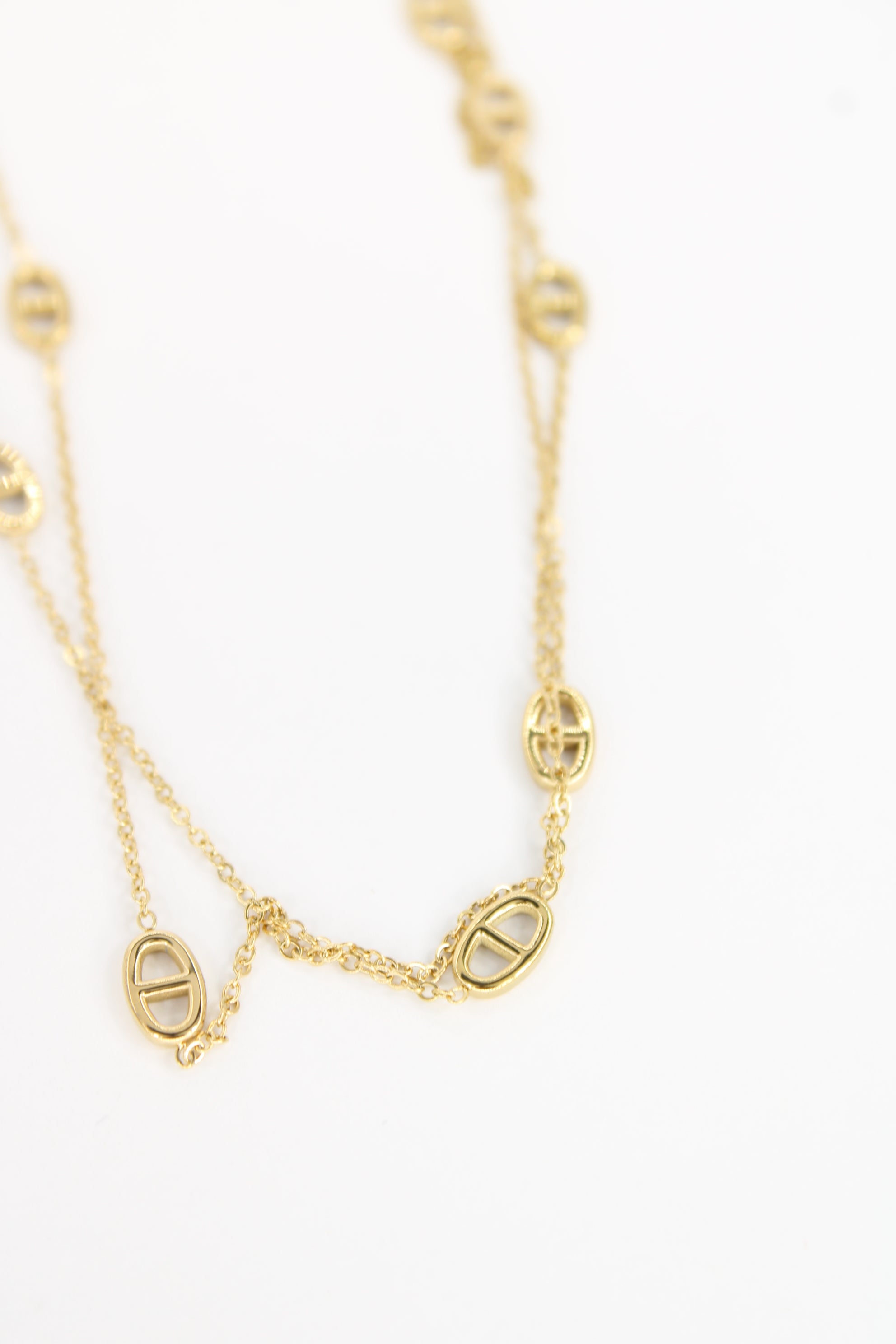 ✨ Collier Soléa – Collier Long à Maillons Ovales Élégants en Acier Inoxydable