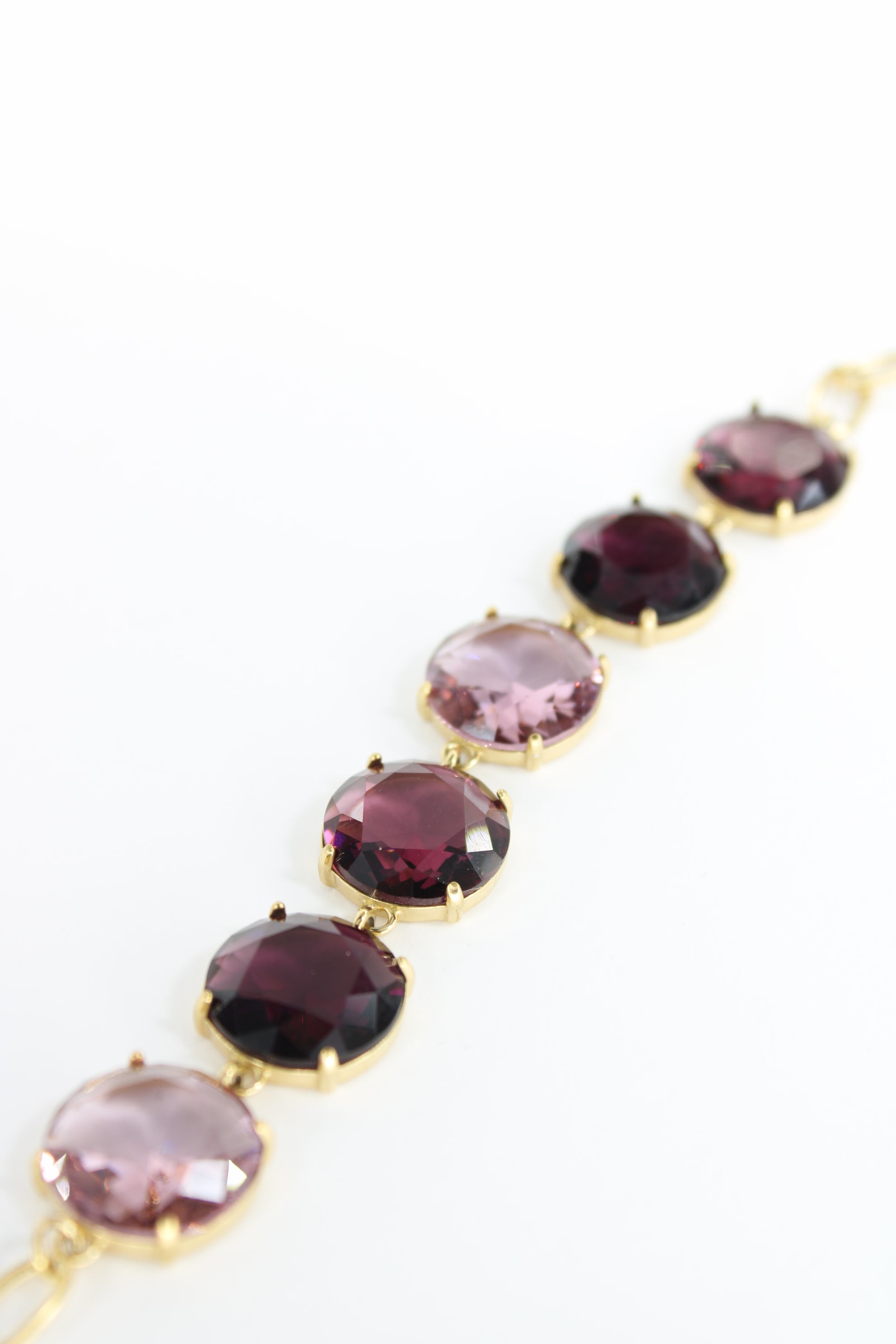 Bracelet Safia doré — Cristaux ronds lumineux