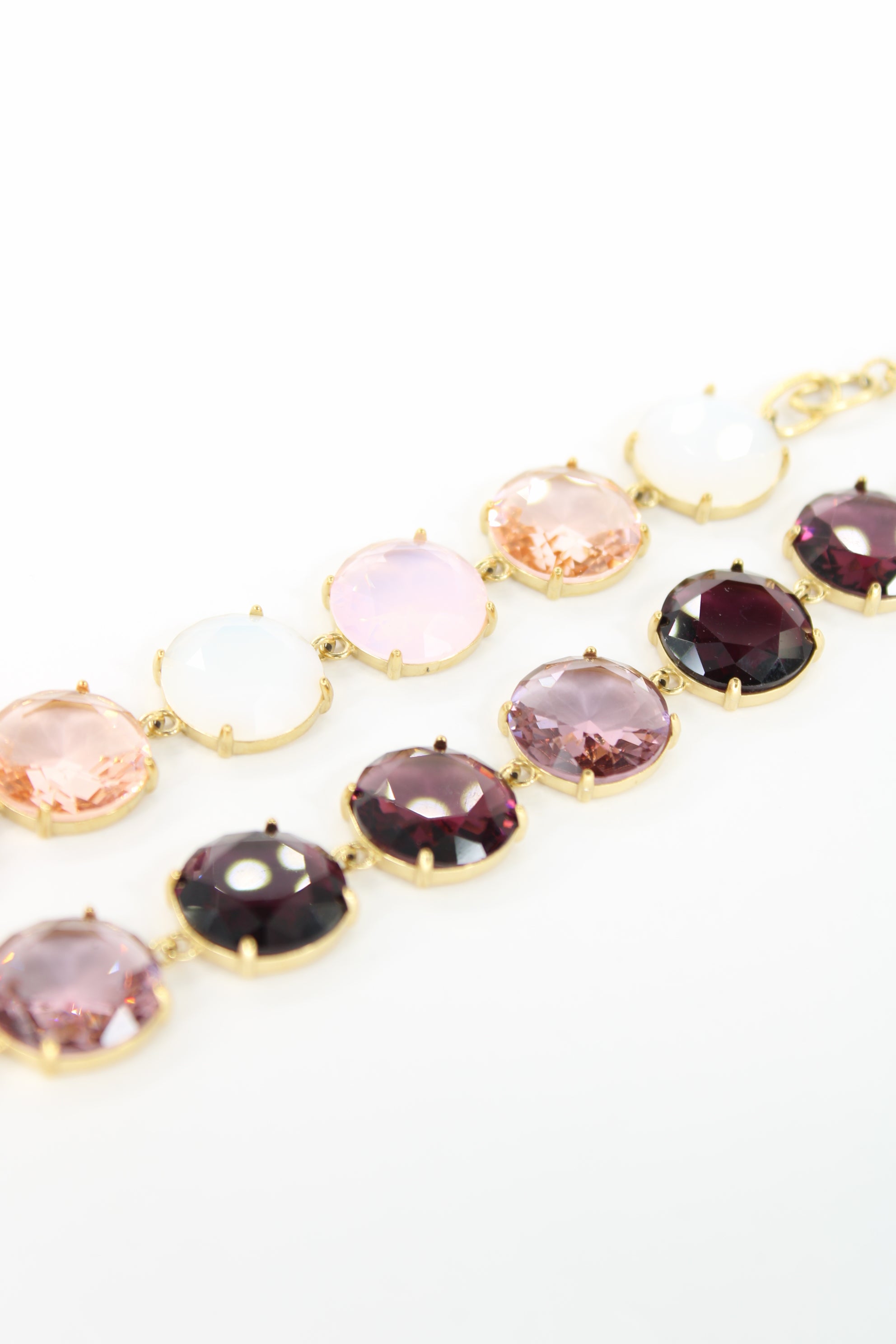 Bracelet Safia doré — Cristaux ronds lumineux