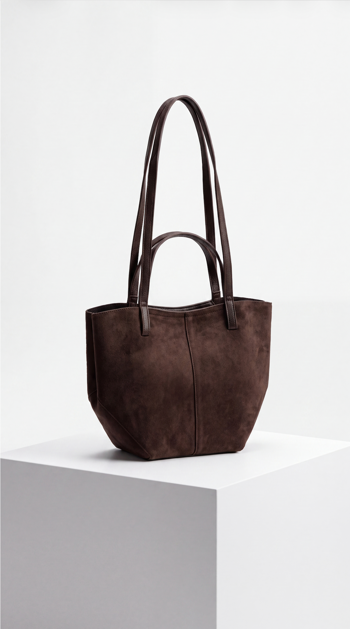 ✨ Sac Bi-Matière "Andrea" – Marron