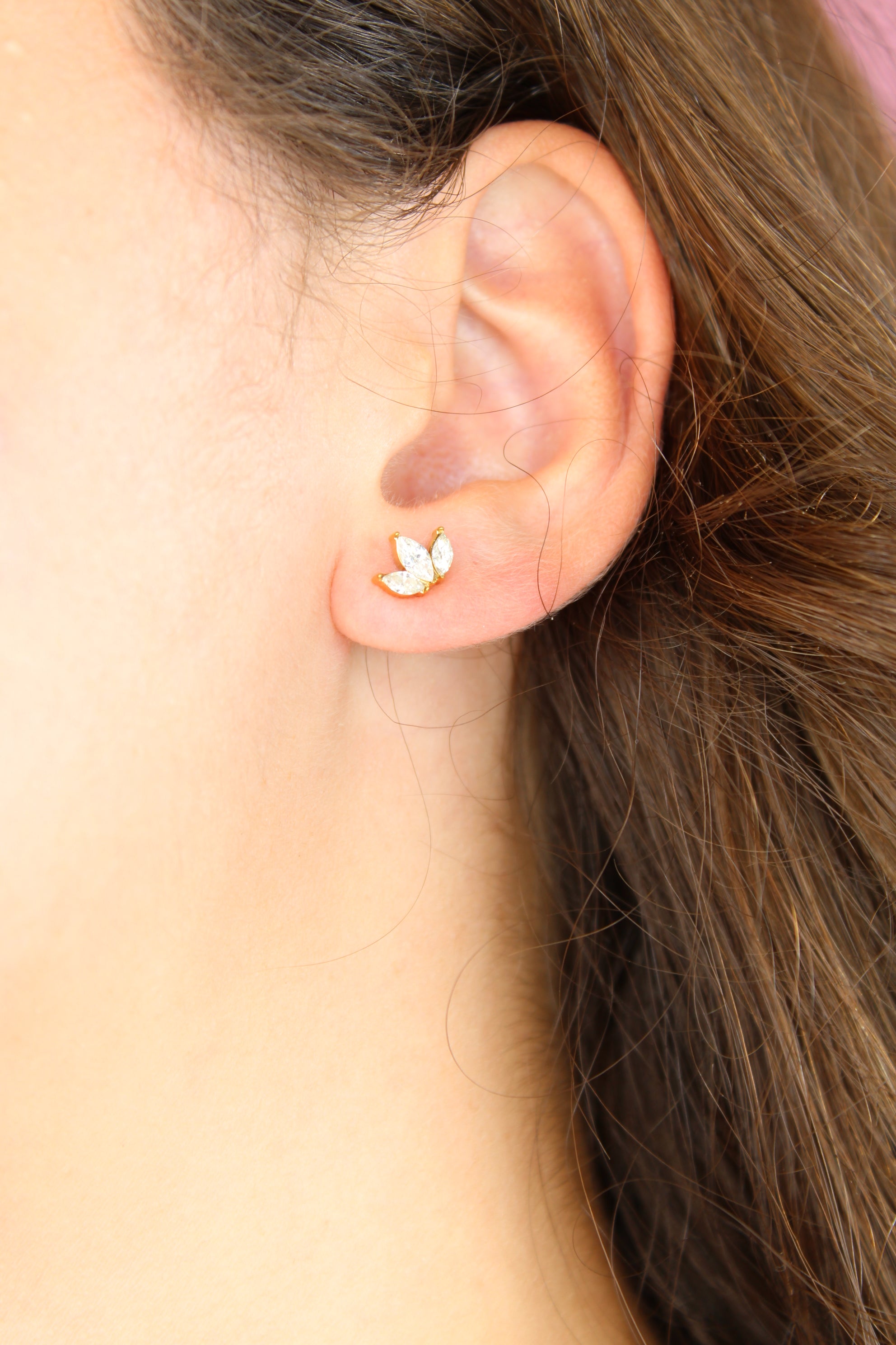 Boucles d'oreilles Vanille
