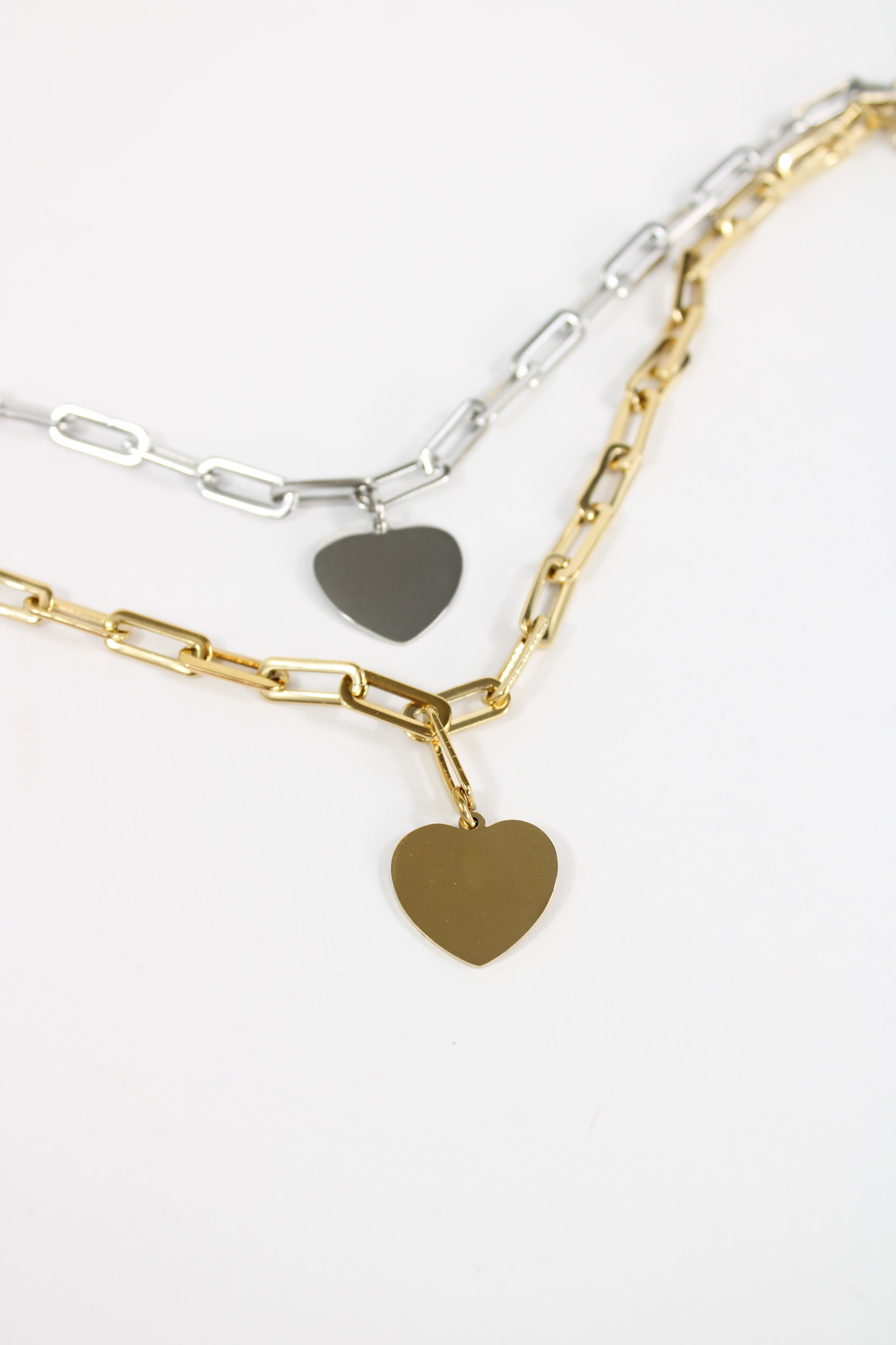 Collier Coeur Gravure