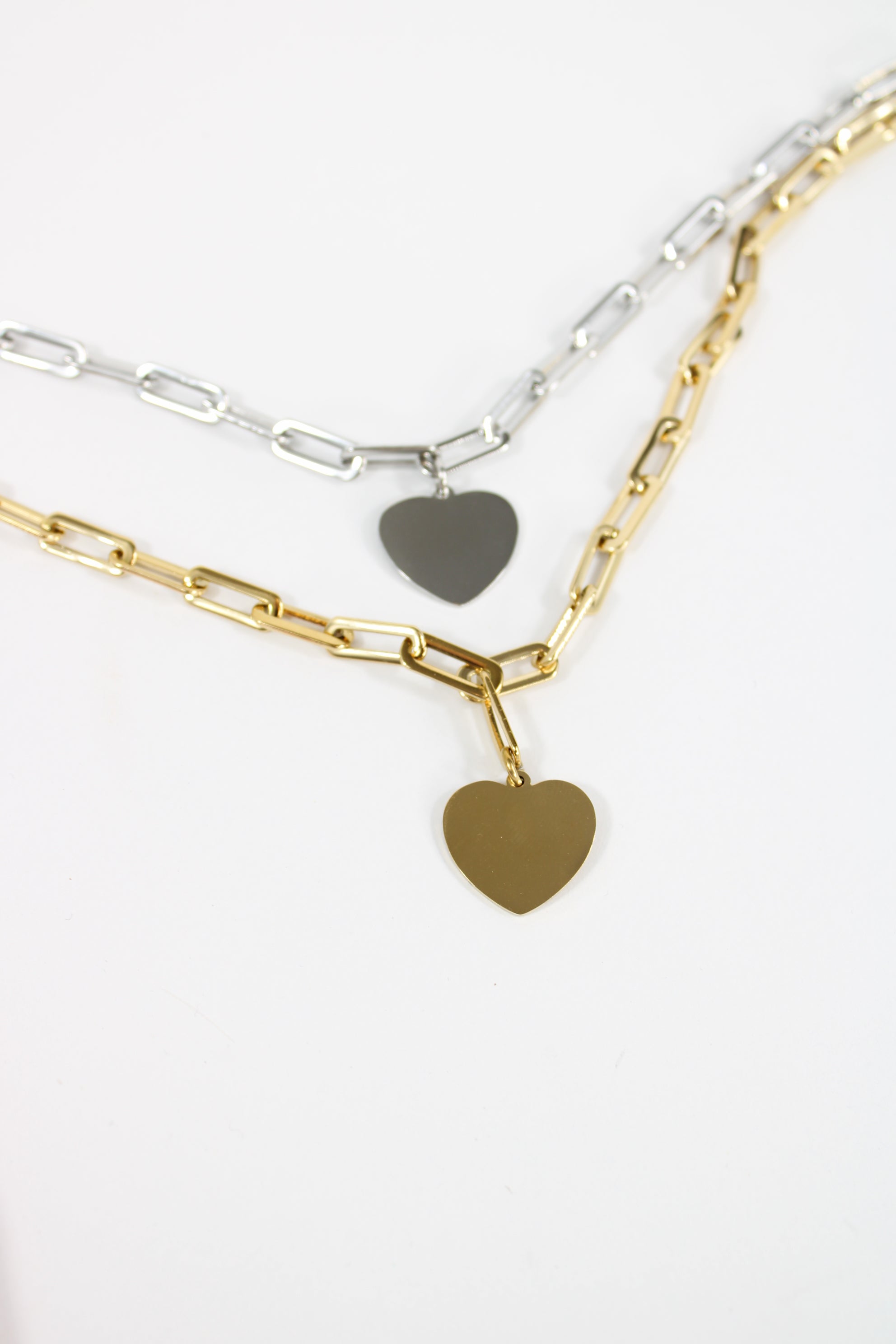 Collier Coeur Gravure