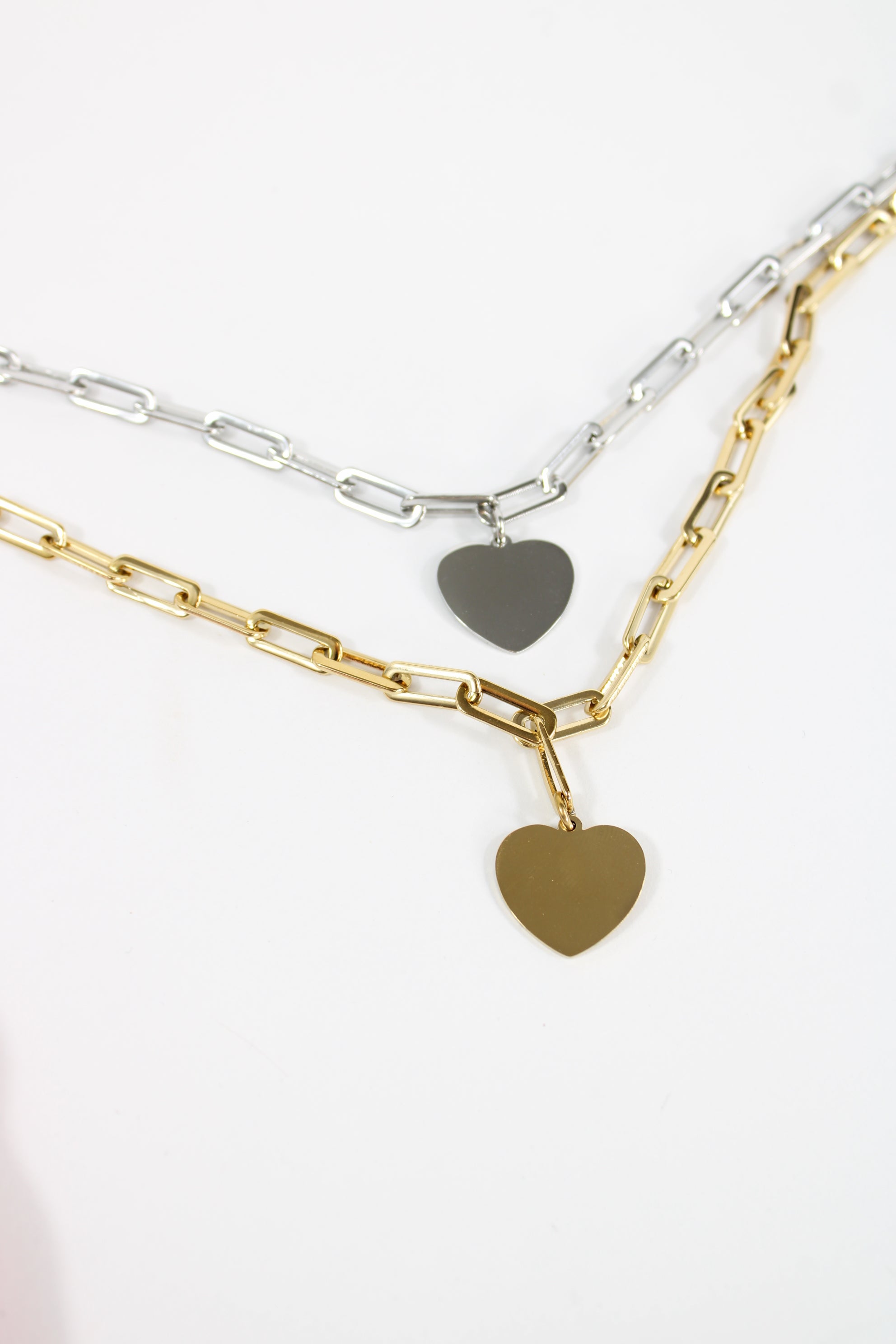 Collier Coeur Gravure
