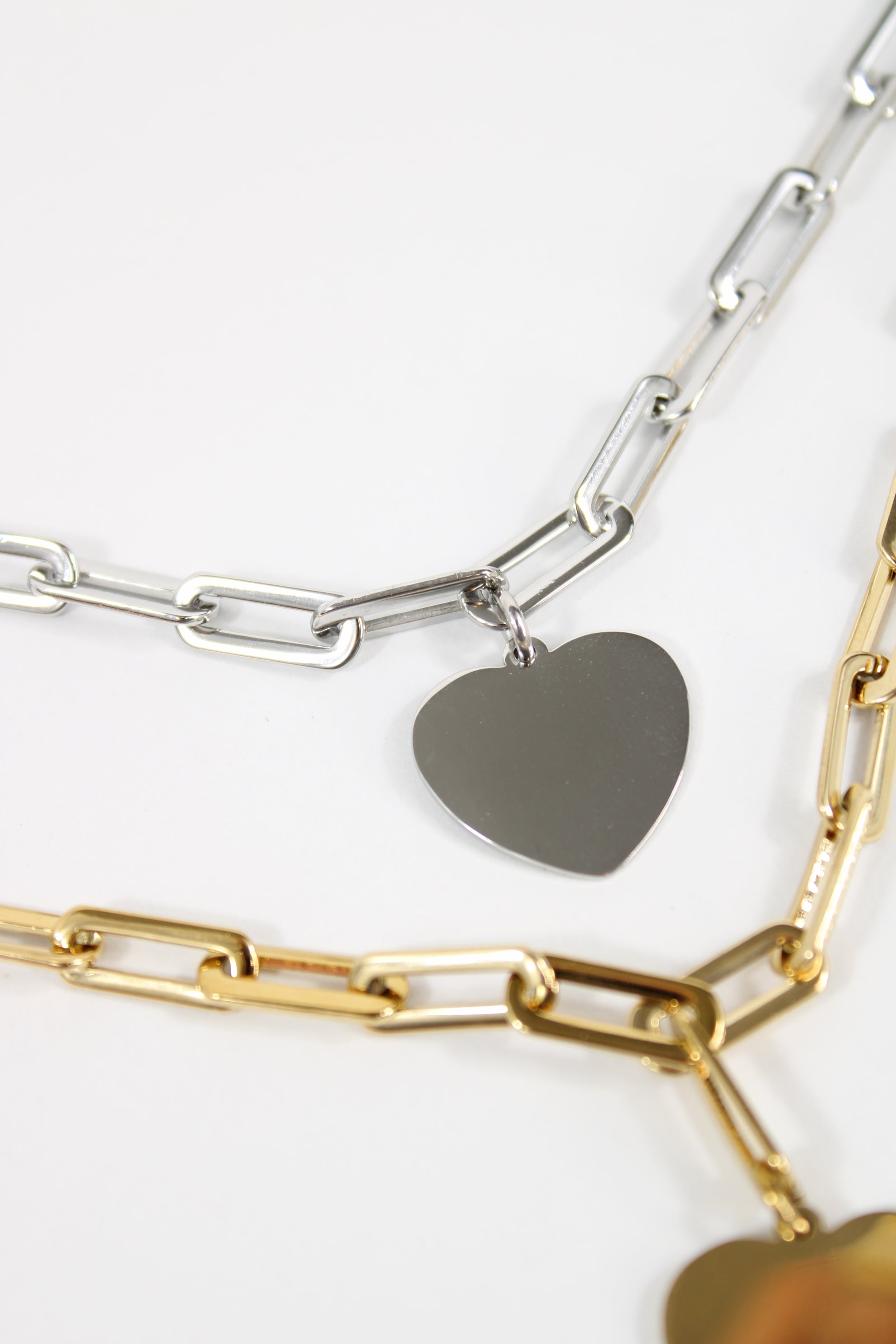 Collier Coeur Gravure