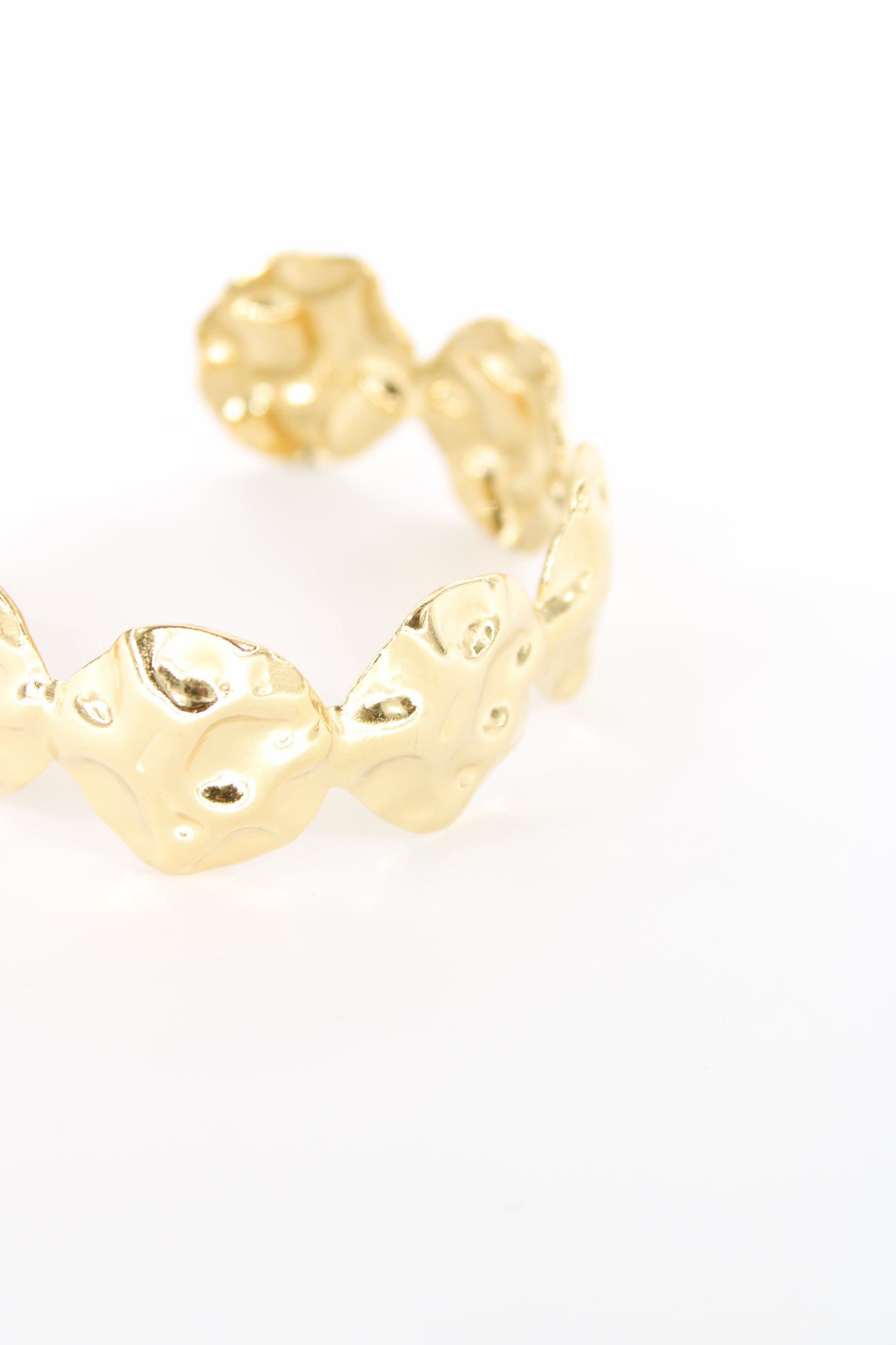 ✨ Jonc Valeria – Manchette Dorée Texturée