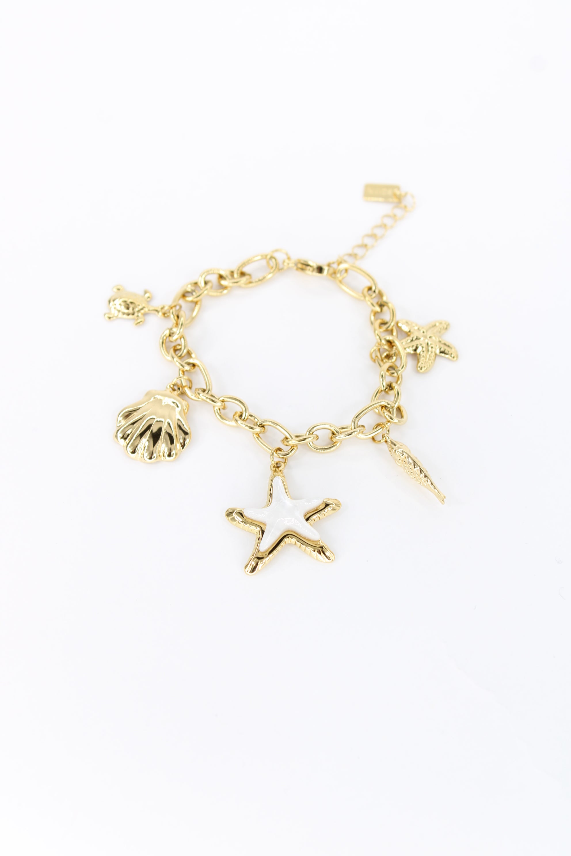 🌊 Bracelet Océana – Bracelet Charms Étoile de Mer et Coquillage