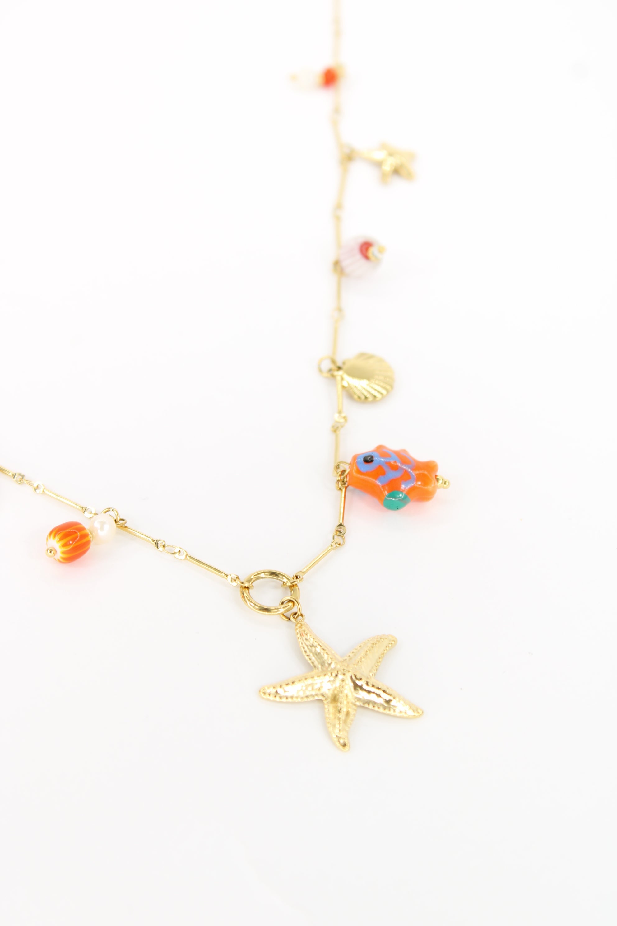 🌊 Collier Coralia – Collier Étoile de Mer et Charms Colorés