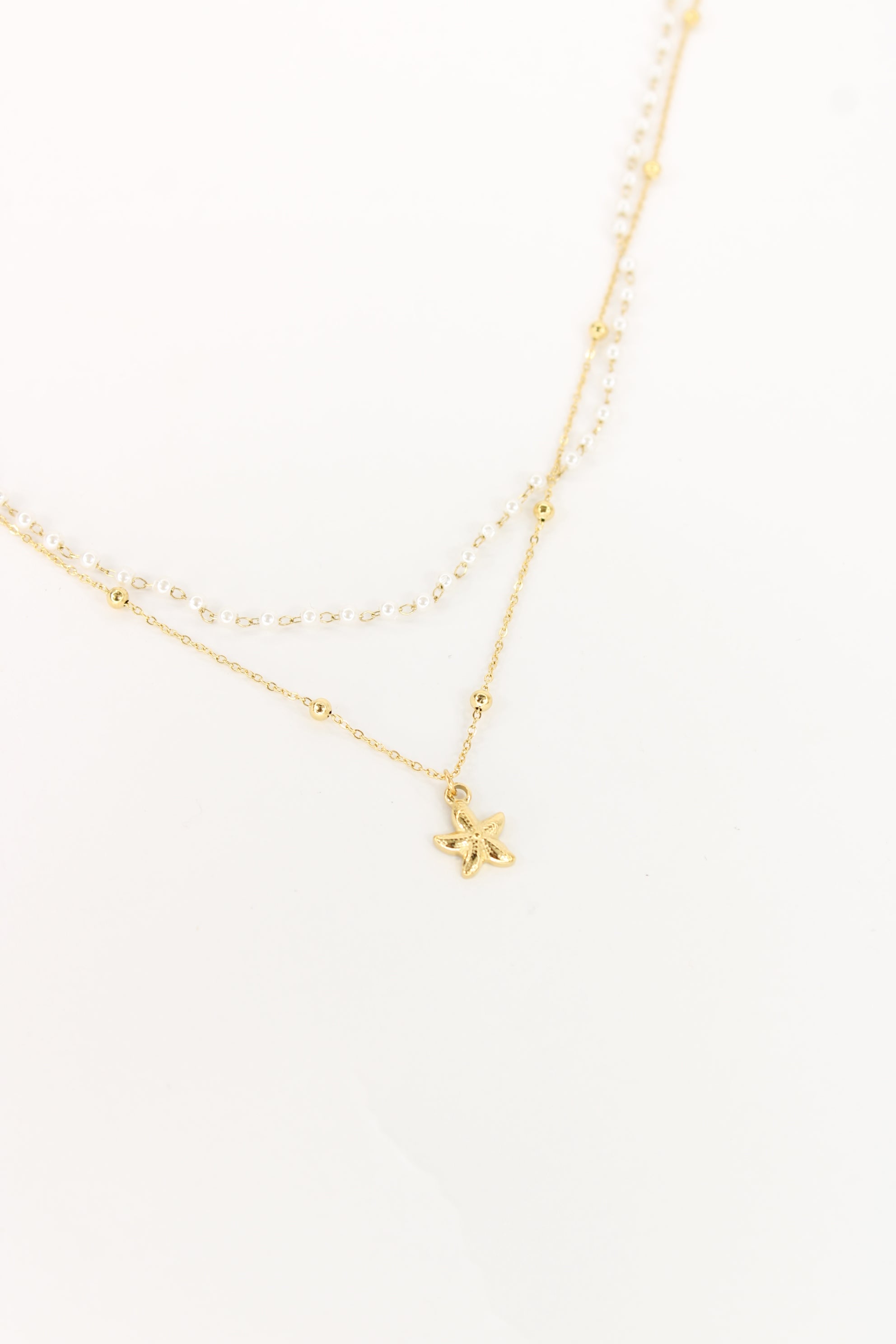 🌊 Collier Laguna – Collier Étoile de Mer et Perles