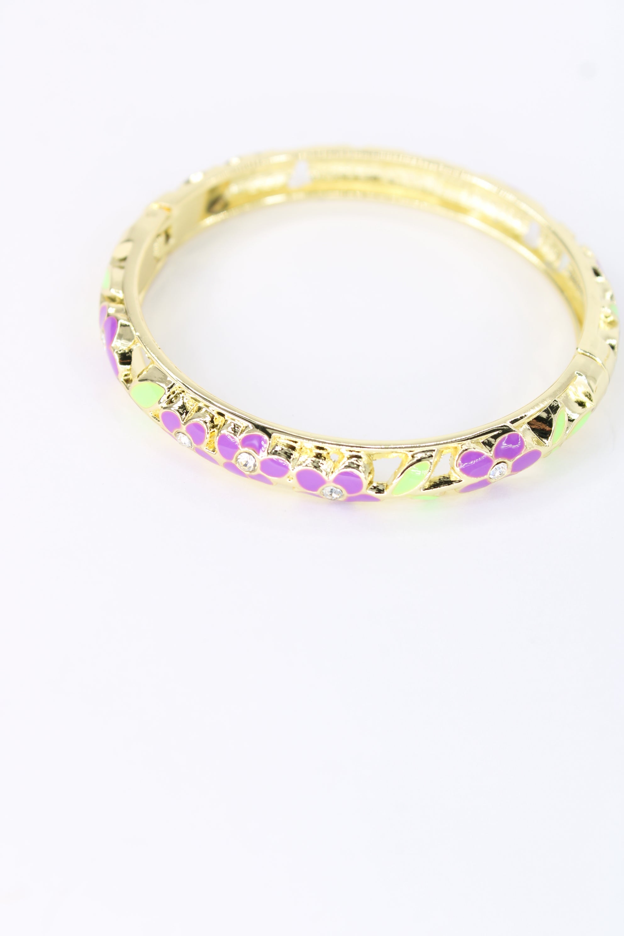 ✨ Jonc Lizéa – Émail Coloré & Cristaux