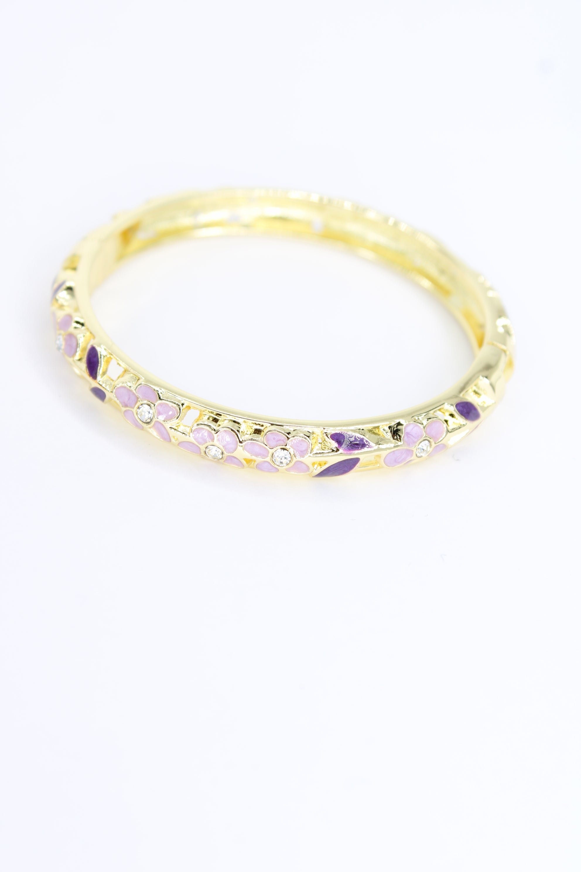 ✨ Jonc Lizéa – Émail Coloré & Cristaux