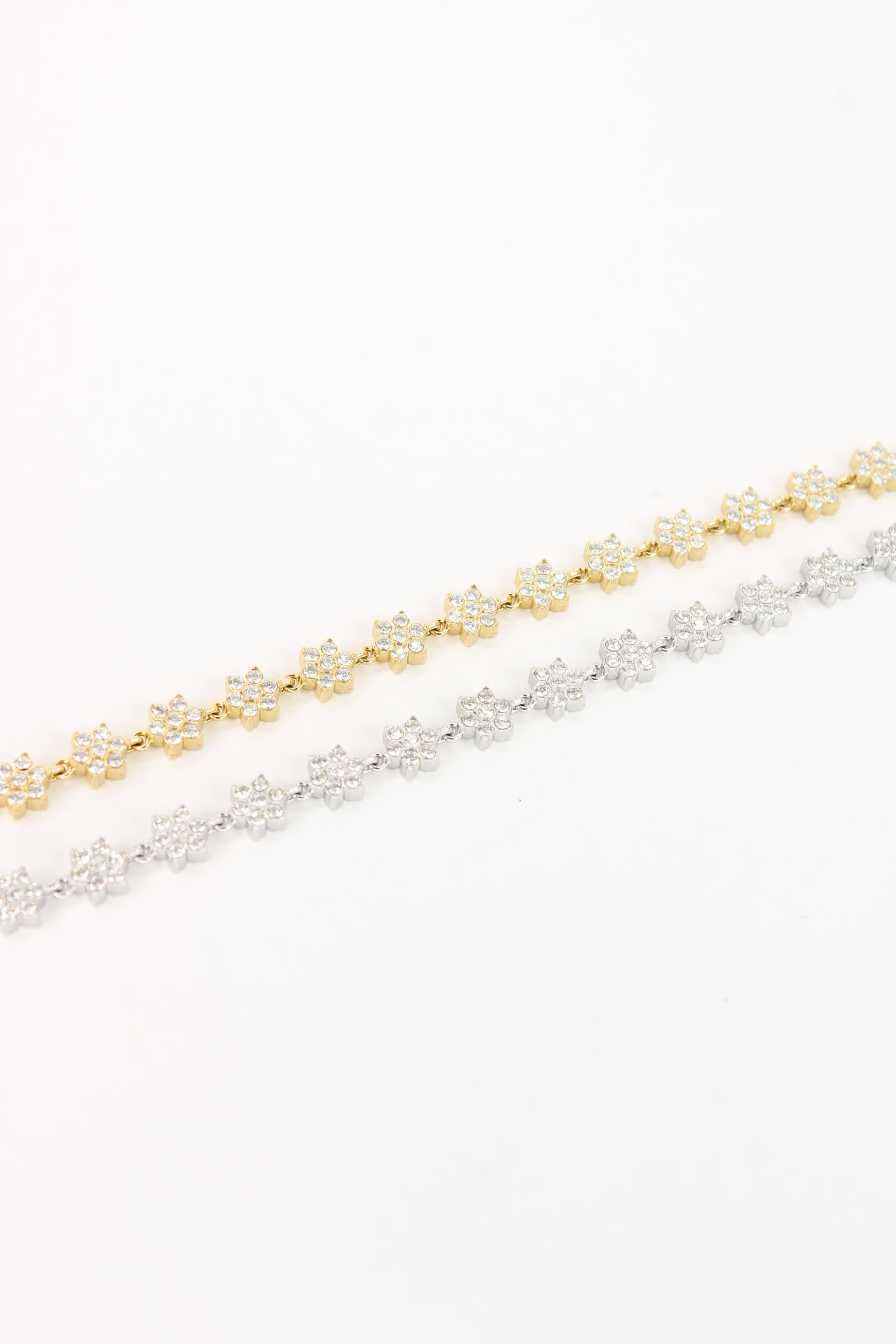 ✨ Bracelet Stella – Fleurs Cristal