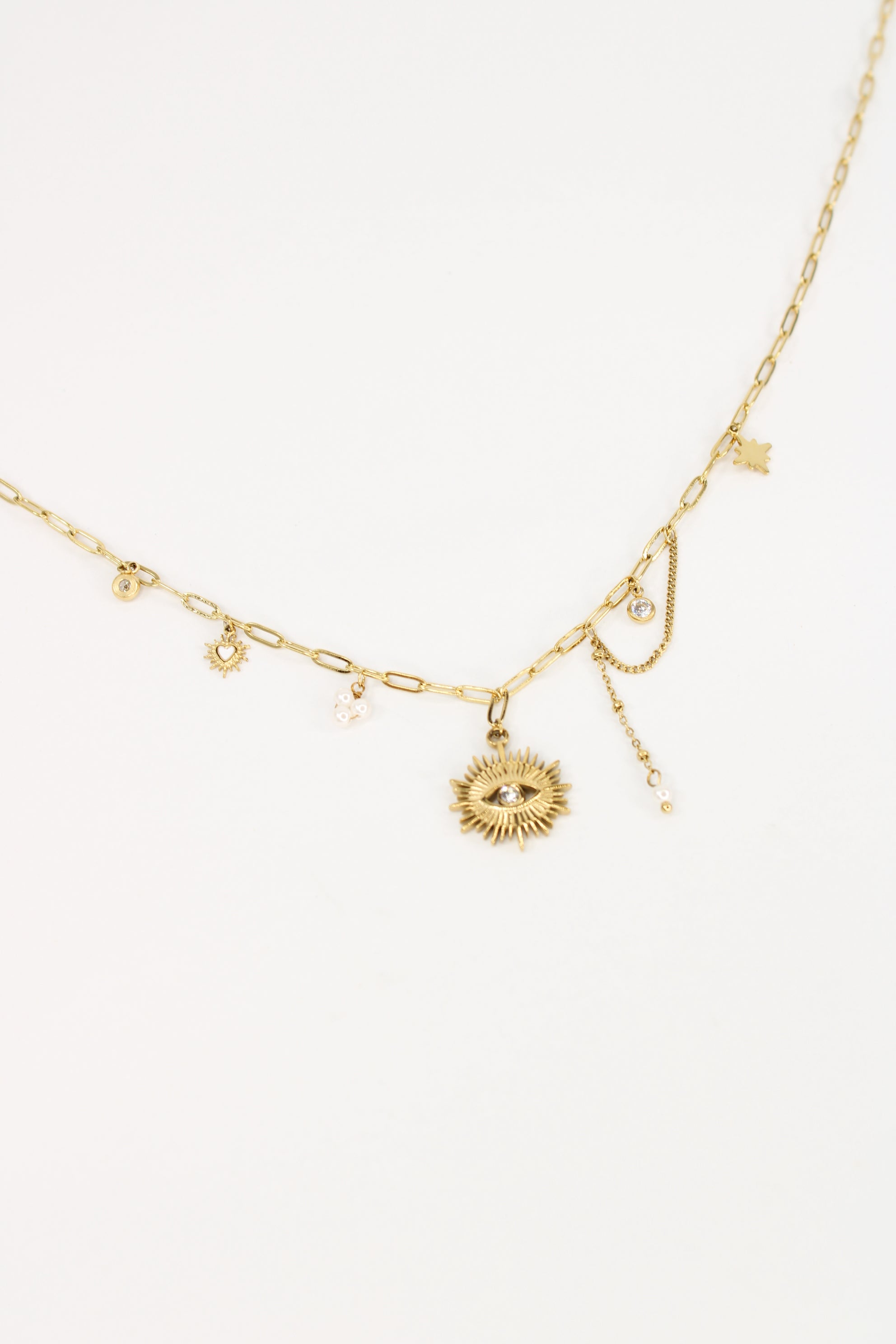 Collier Mykonos blanc