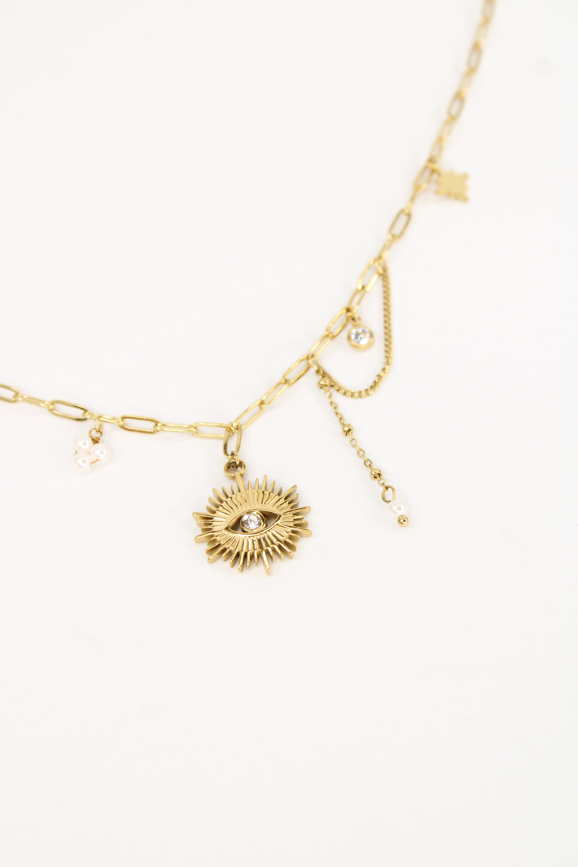 Collier Mykonos blanc