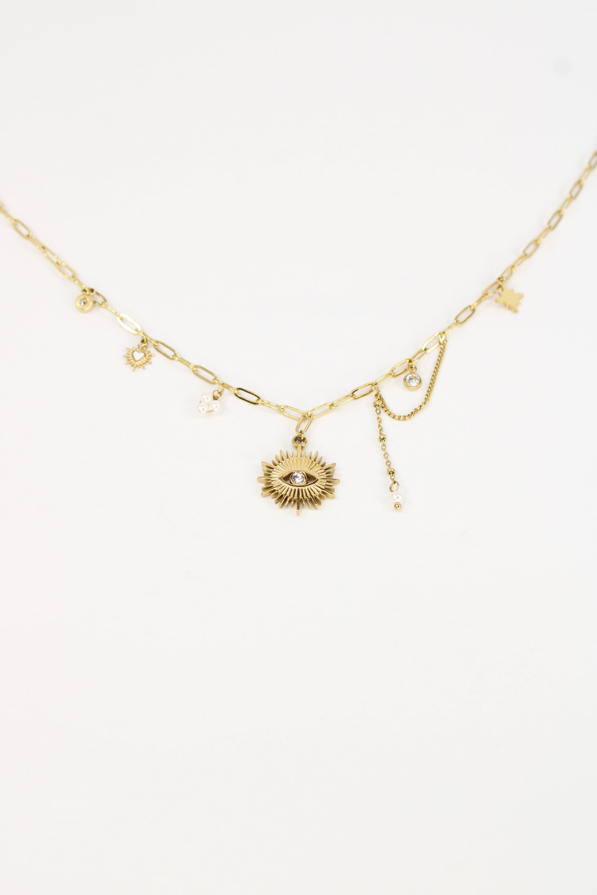 Collier Mykonos blanc