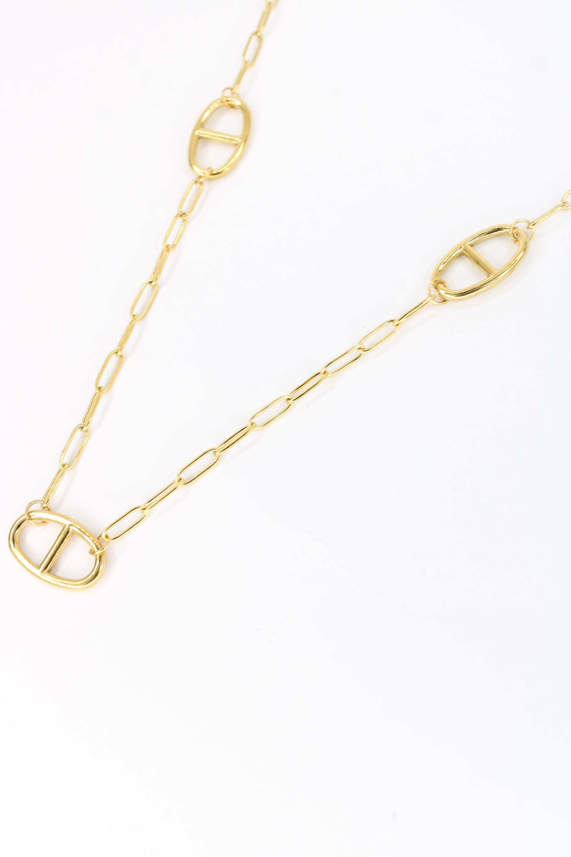 Sautoir Maty – Collier long doré ou argenté à maillons élégants