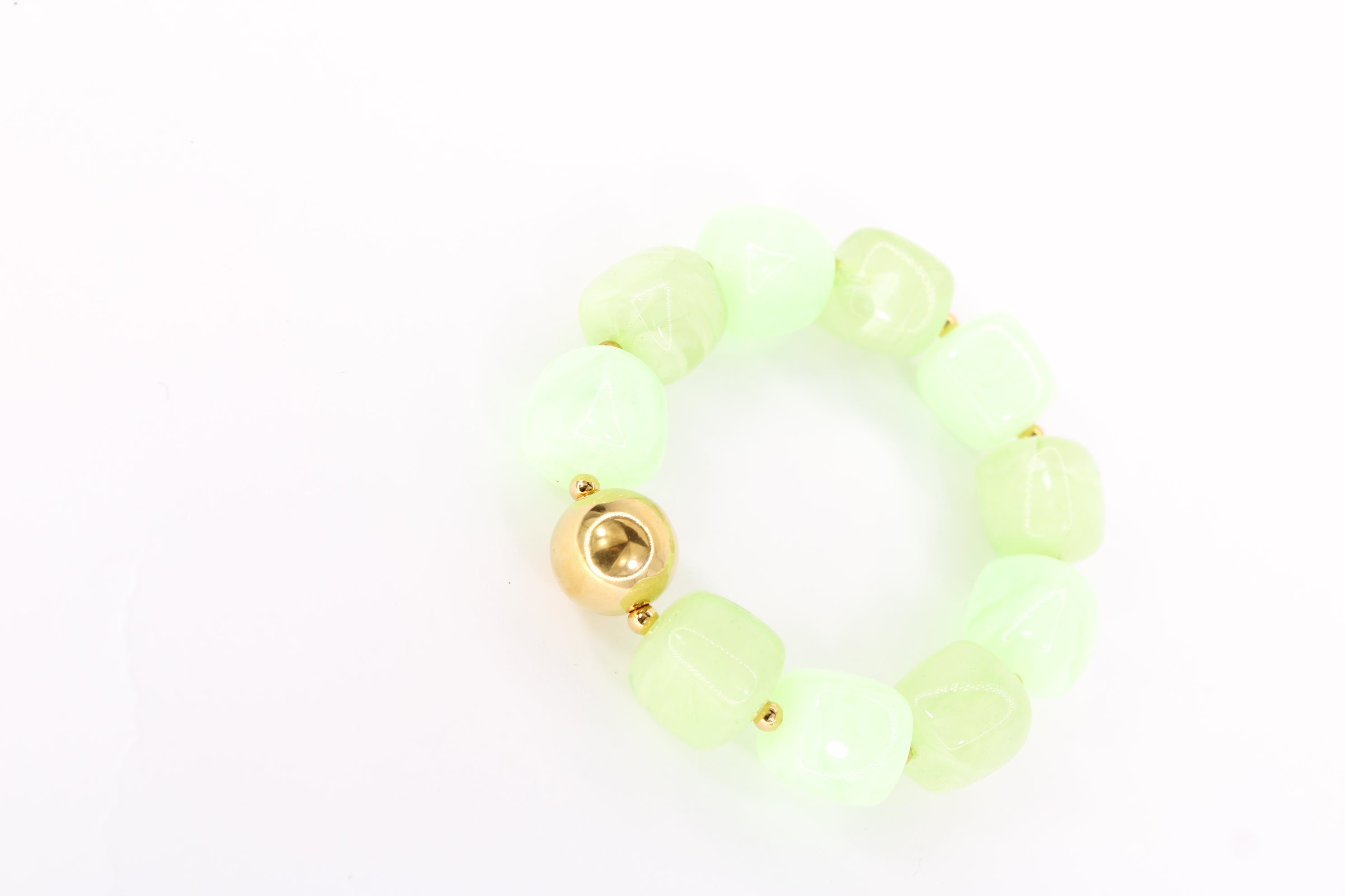 Bracelet Melina – Bracelet perles colorées et boule dorée