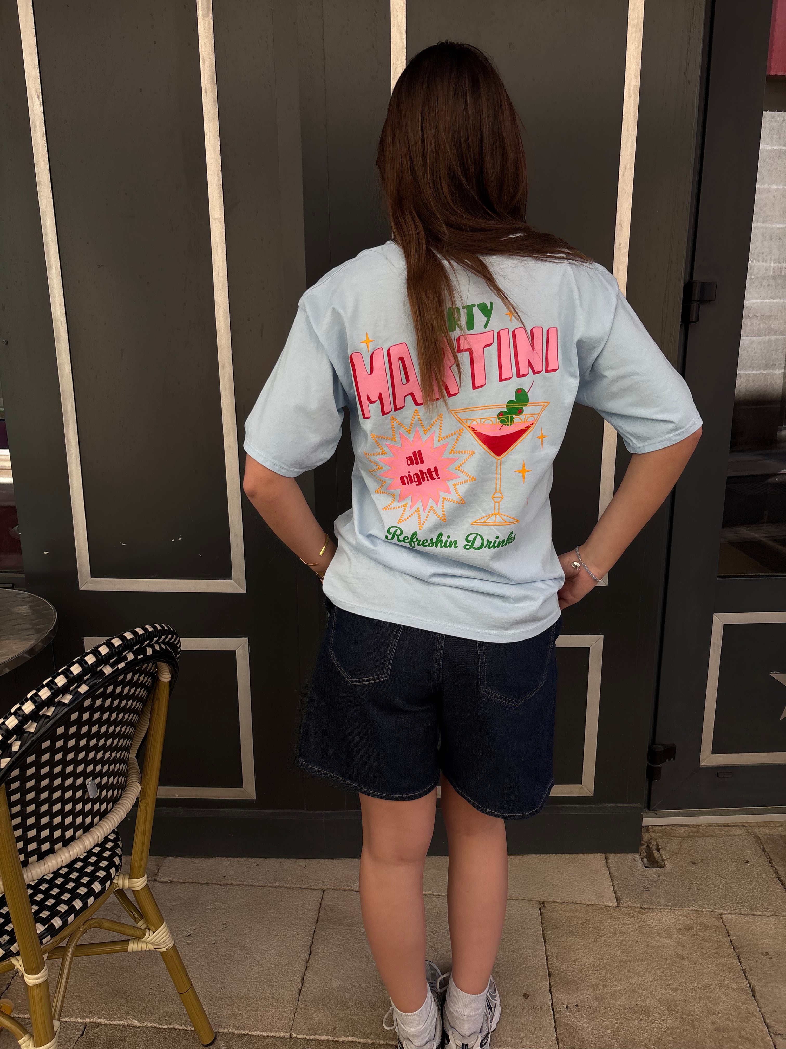 T-shirt Martini bleu