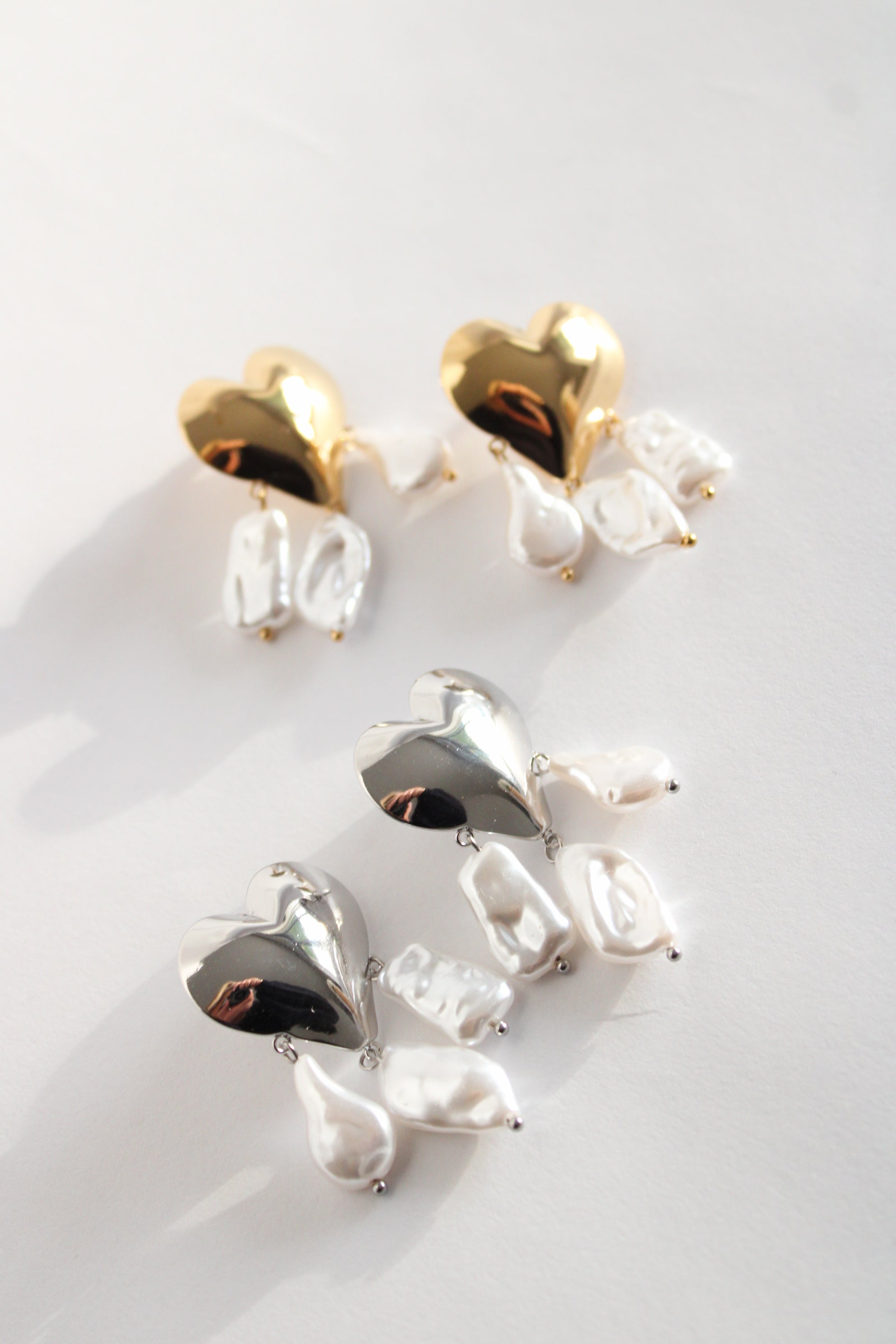 Boucles d'oreilles perles d'amour