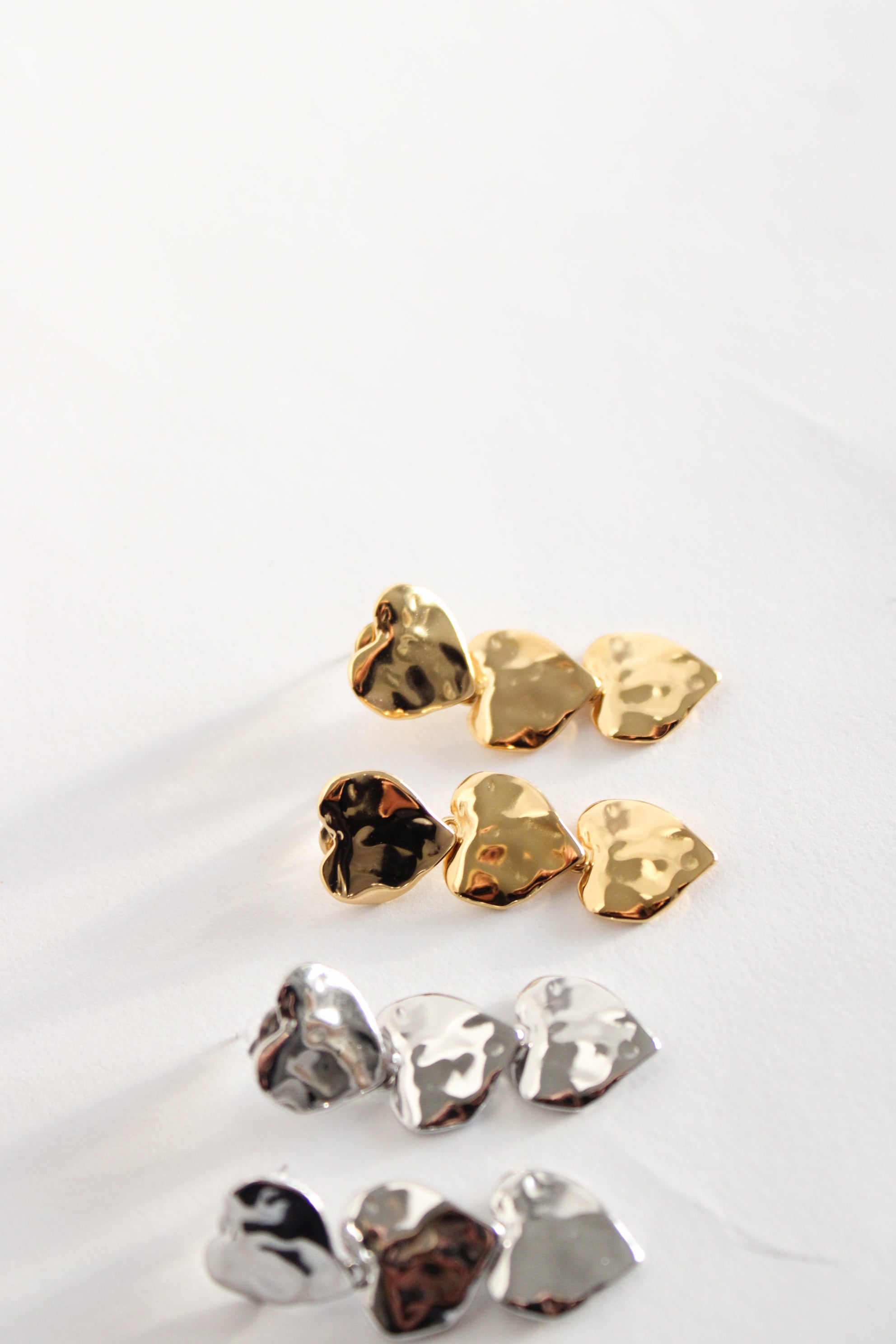 Boucles d'oreilles trilogie d'amour
