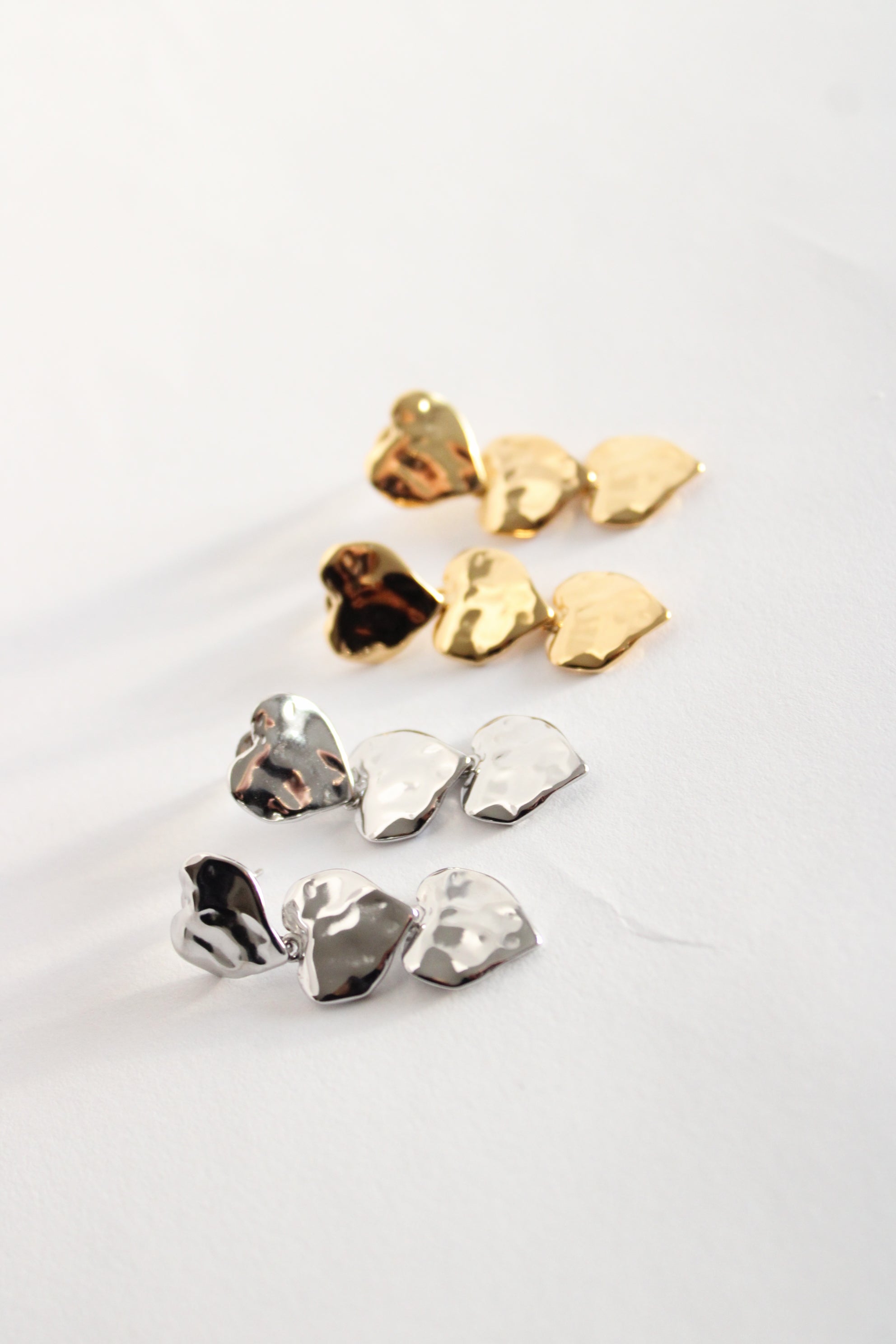Boucles d'oreilles trilogie d'amour
