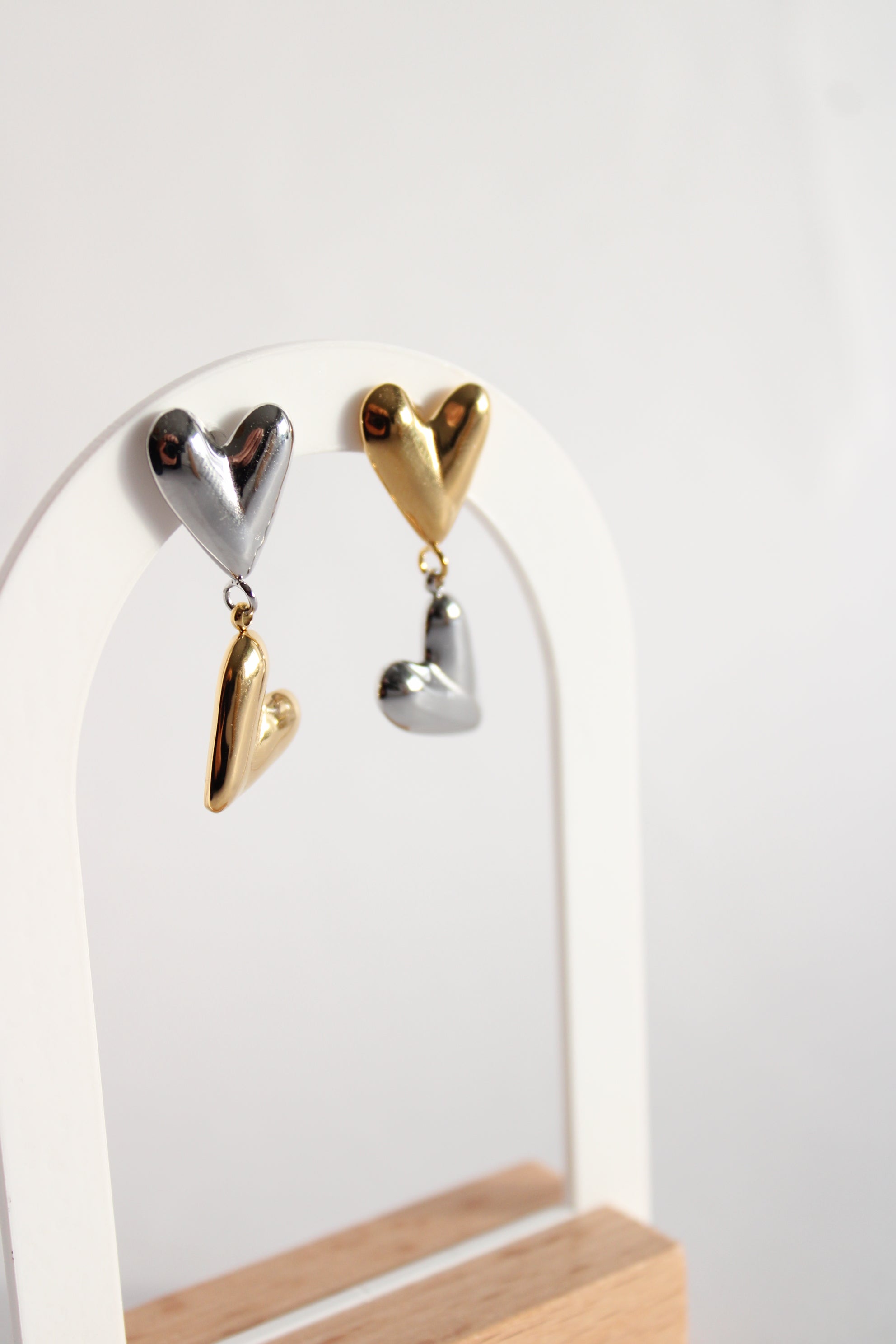 Boucles d'oreilles double love