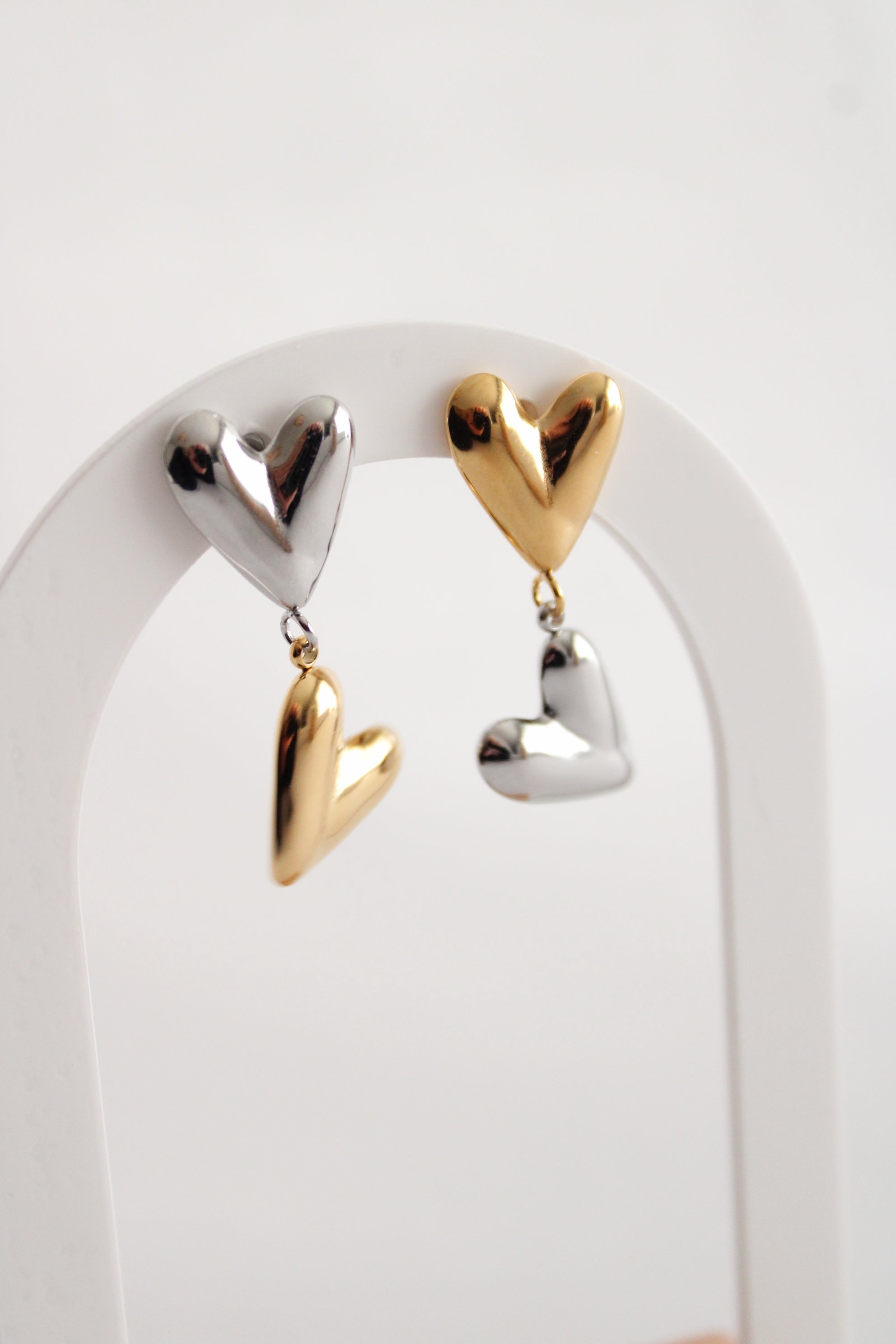 Boucles d'oreilles double love