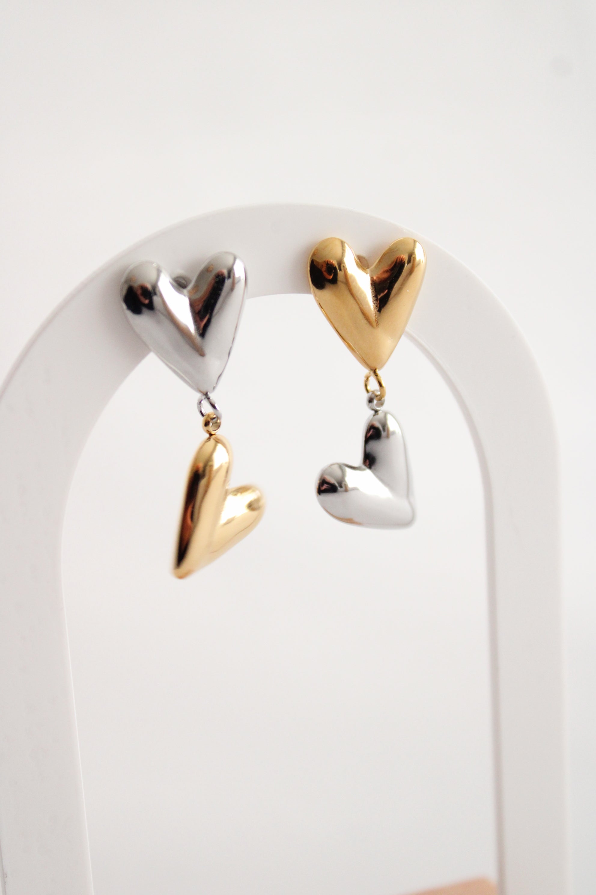 Boucles d'oreilles double love