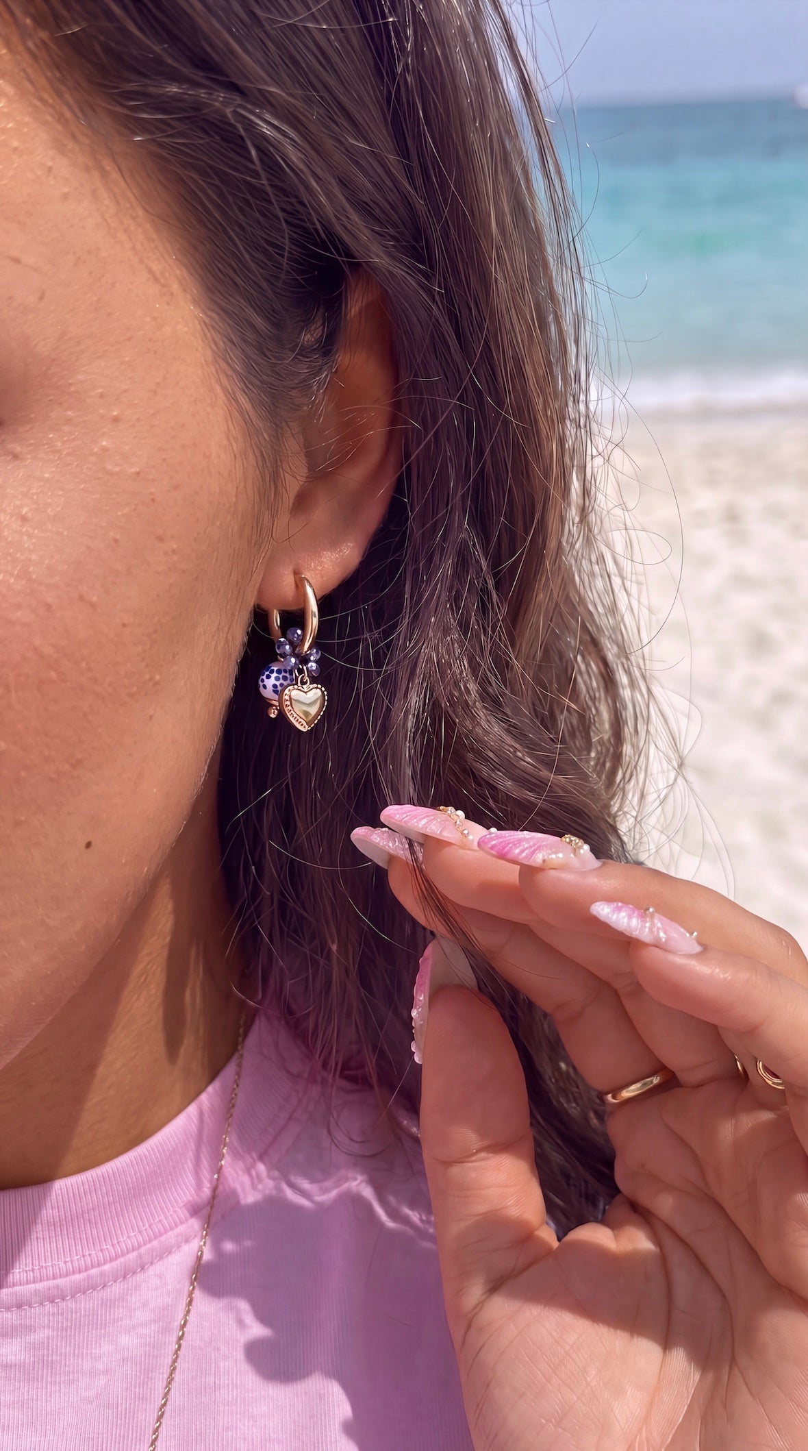 Boucles d'oreilles Santorina 💙
