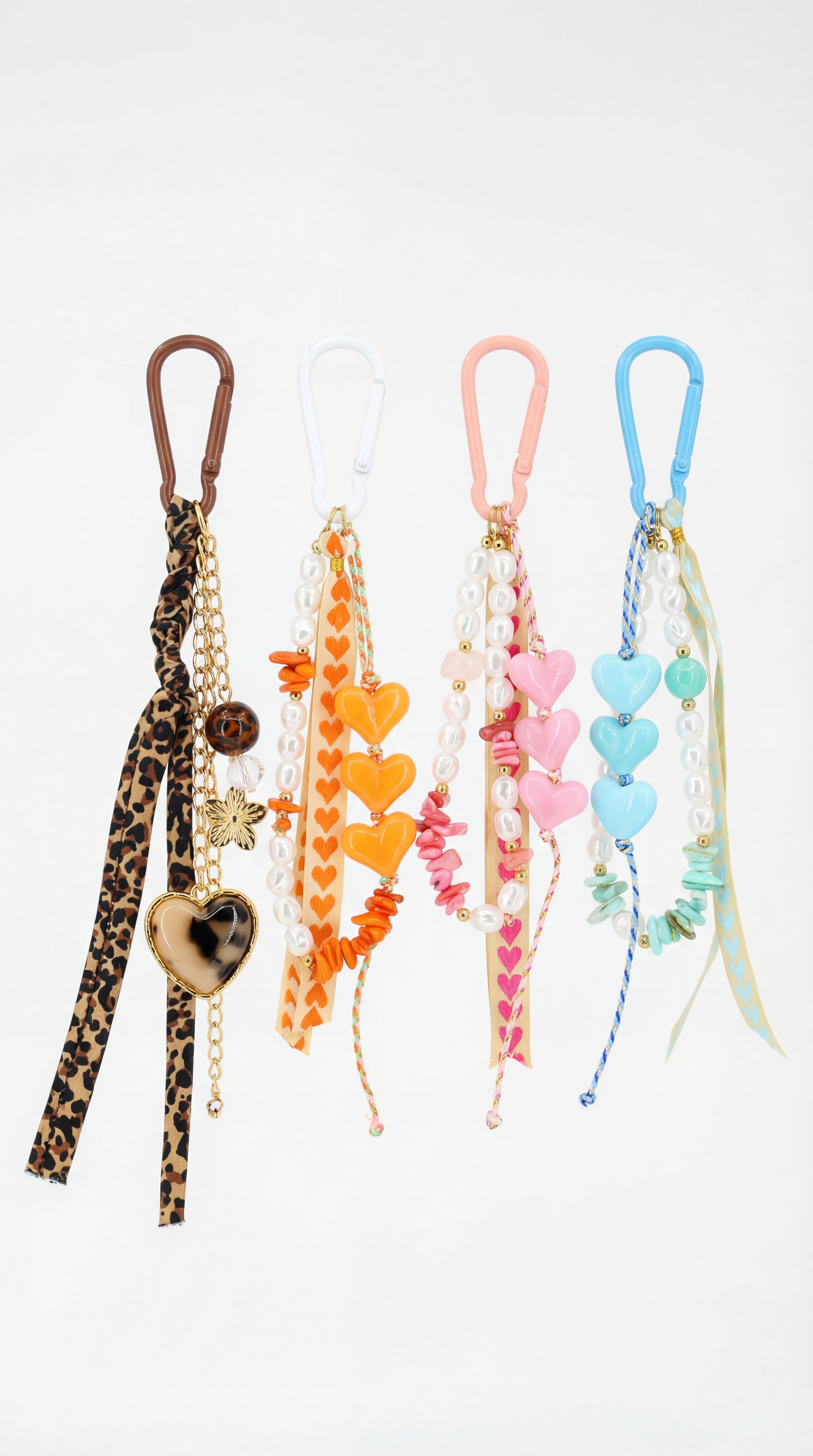 Grigri de sac – Porte-clés bijou coloré à breloques et perles