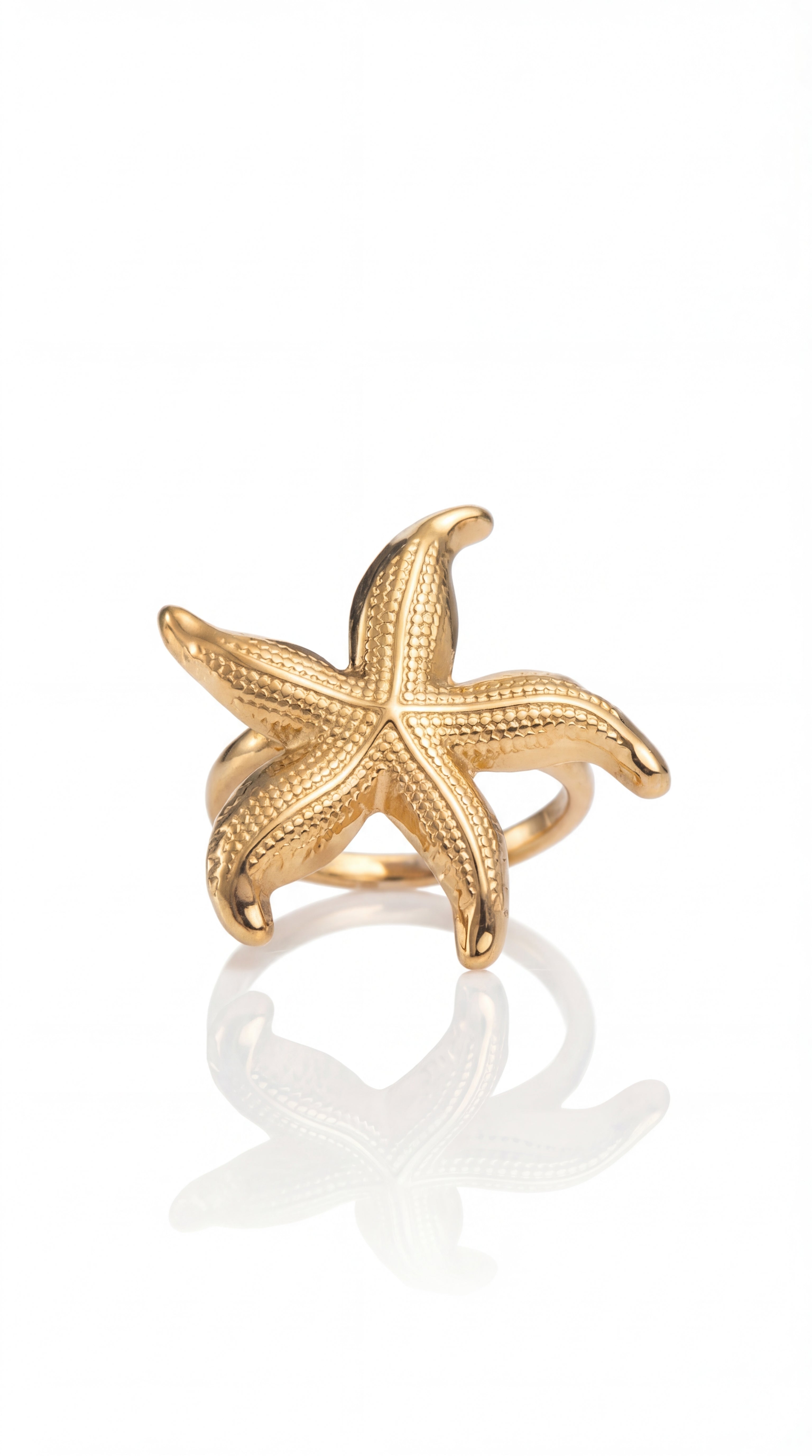✨ Bague Maldives – Étoile de mer dorée