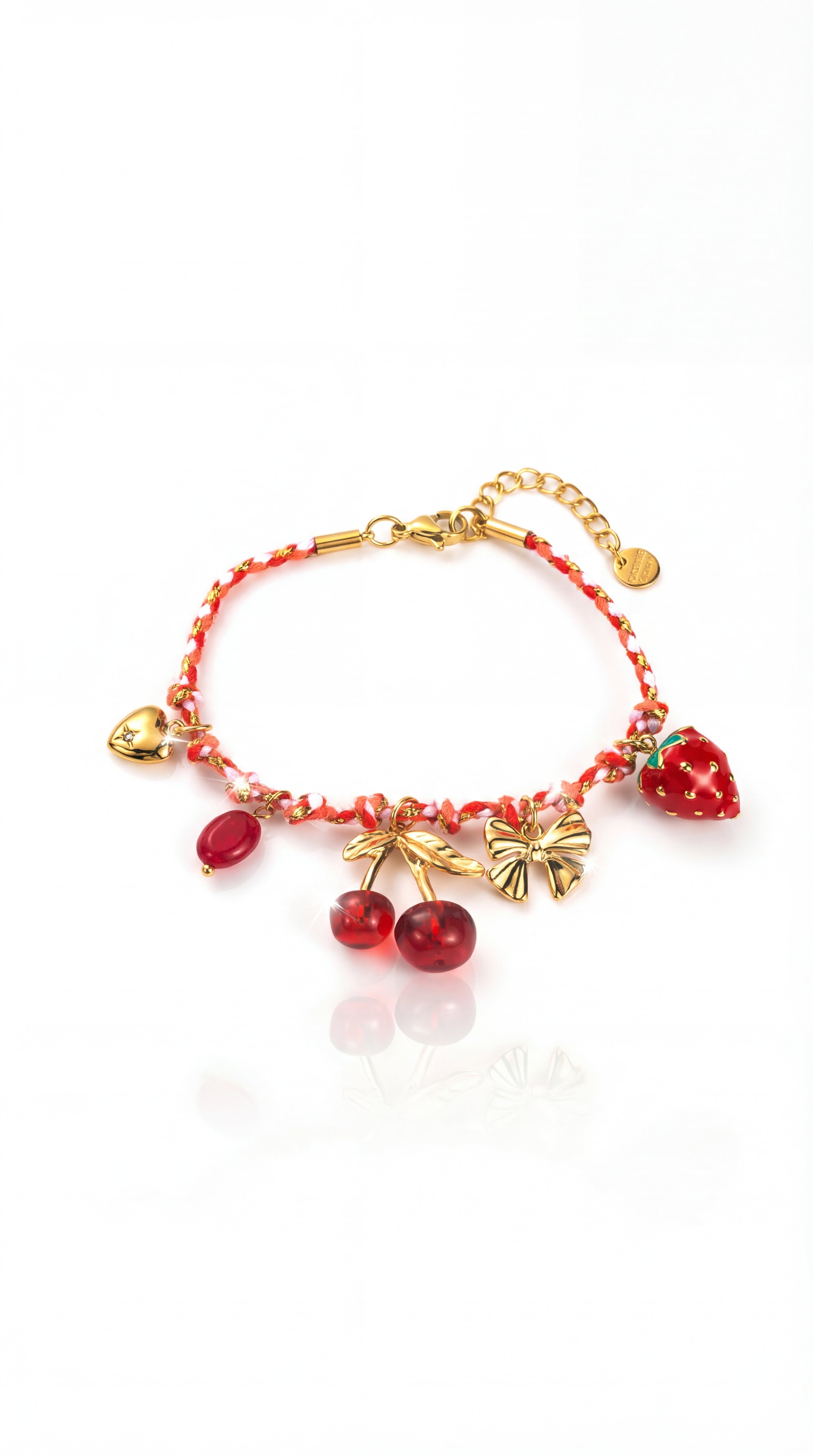 ✨ Bracelet Iris – Charms fruités & touche gourmande