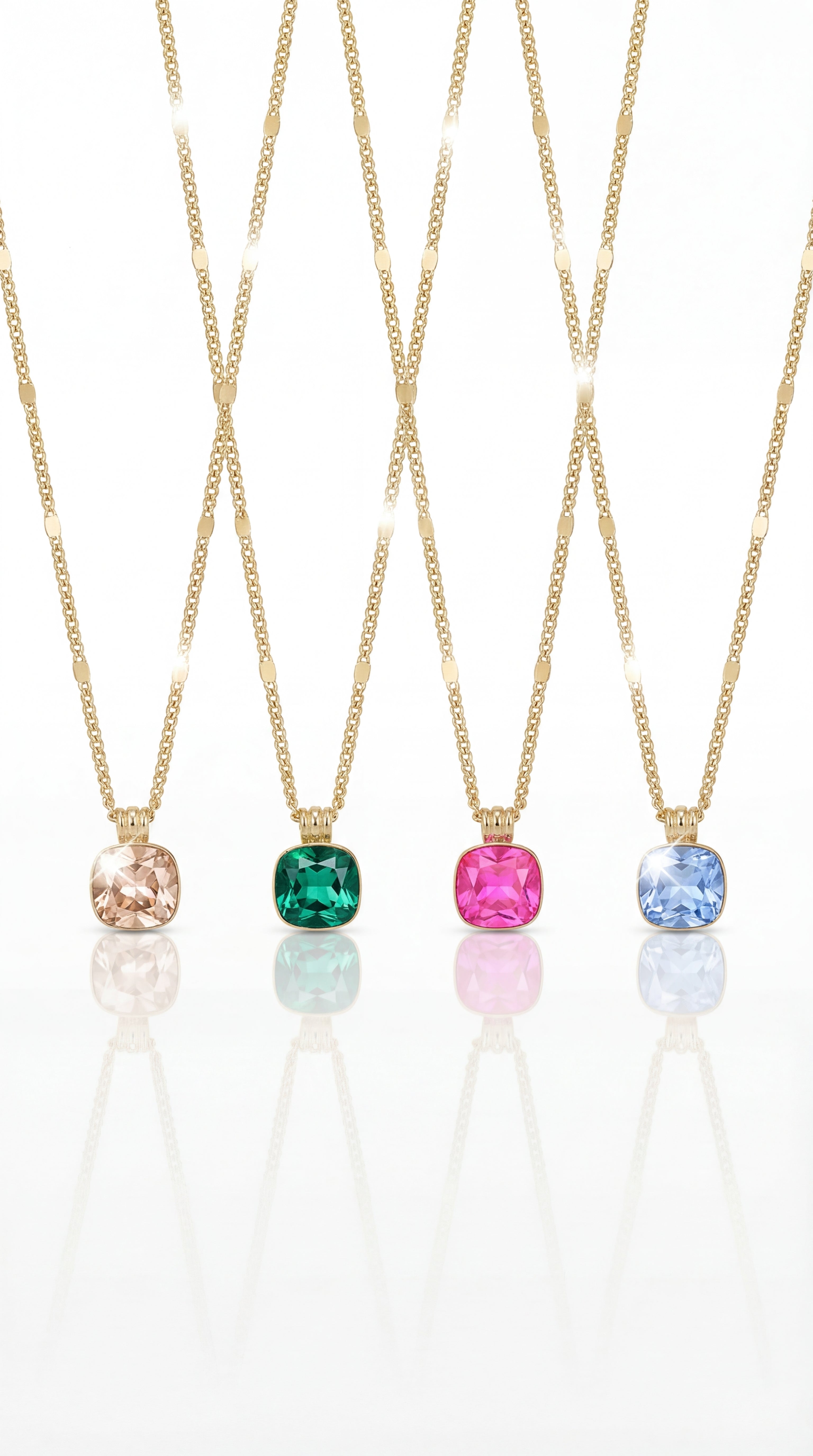 ✨ Collier Garance – Cristal carré Swarovski
