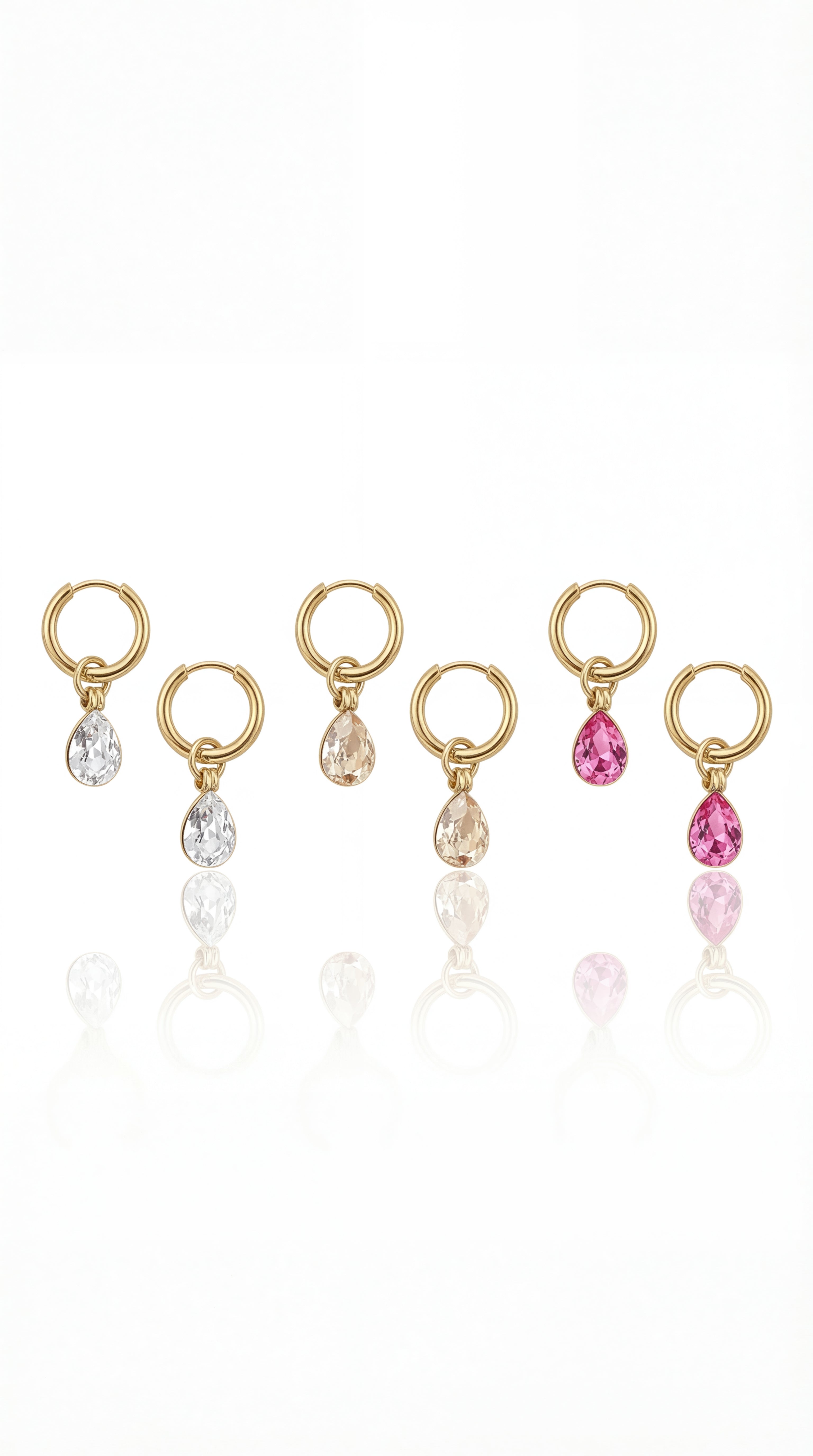 ✨ Boucles d’oreilles Mini Léona – Gouttes Swarovski