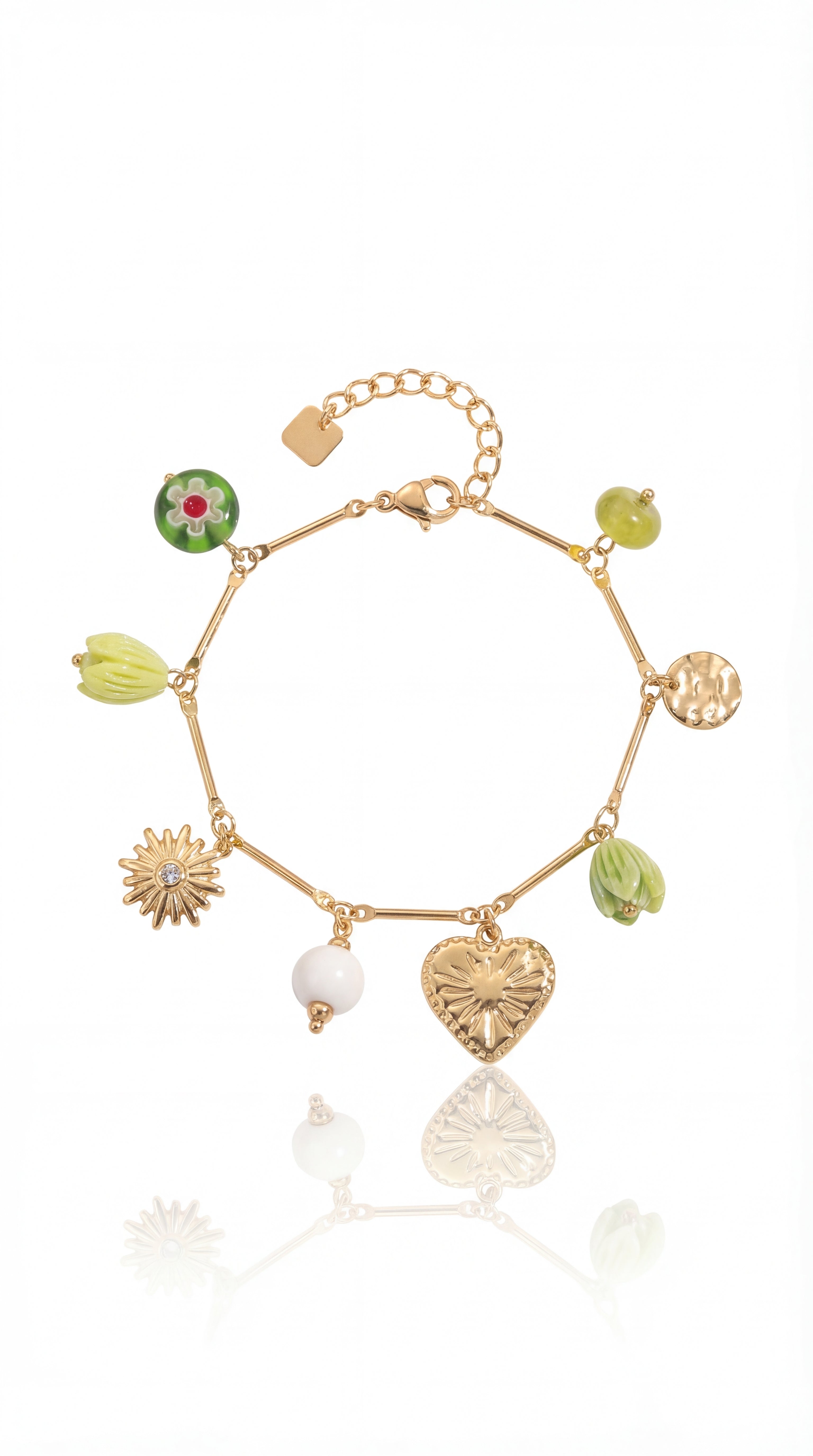 ✨ Bracelet Ely – Charms nature & fraîcheur lumineuse