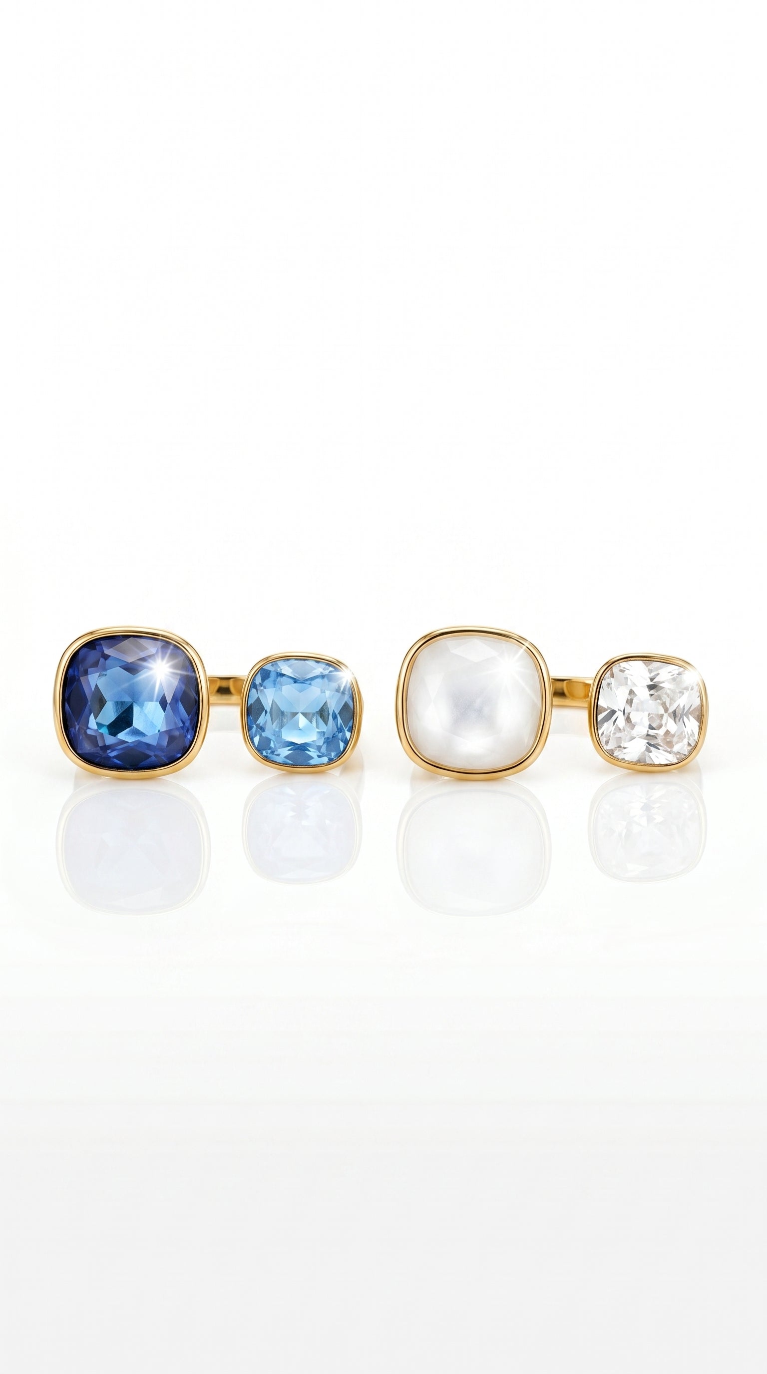 Bague "Holly" – Duo de Cristaux Swarovski