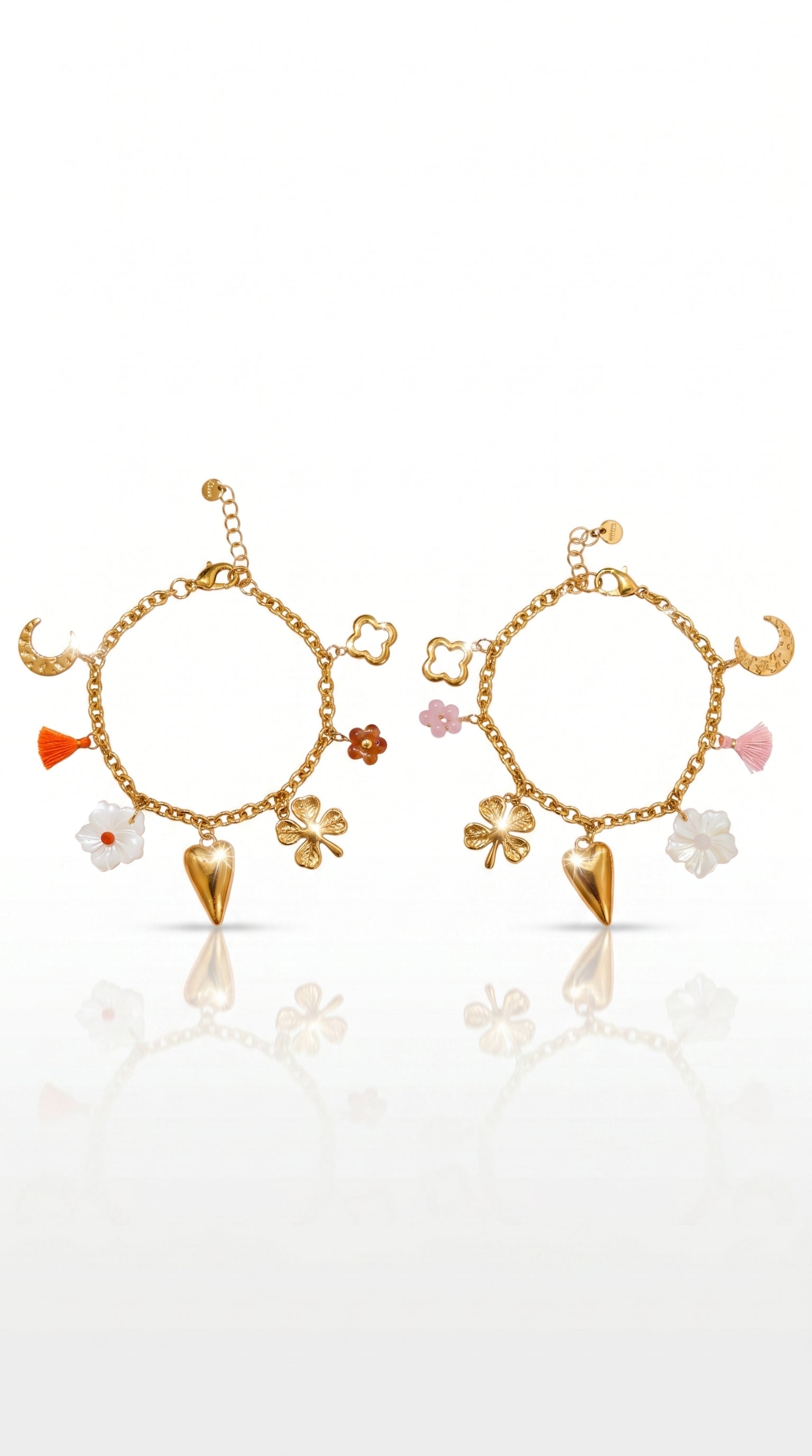 Bracelet "Gabrielle" – Charms Bohèmes & Élégance Colorée