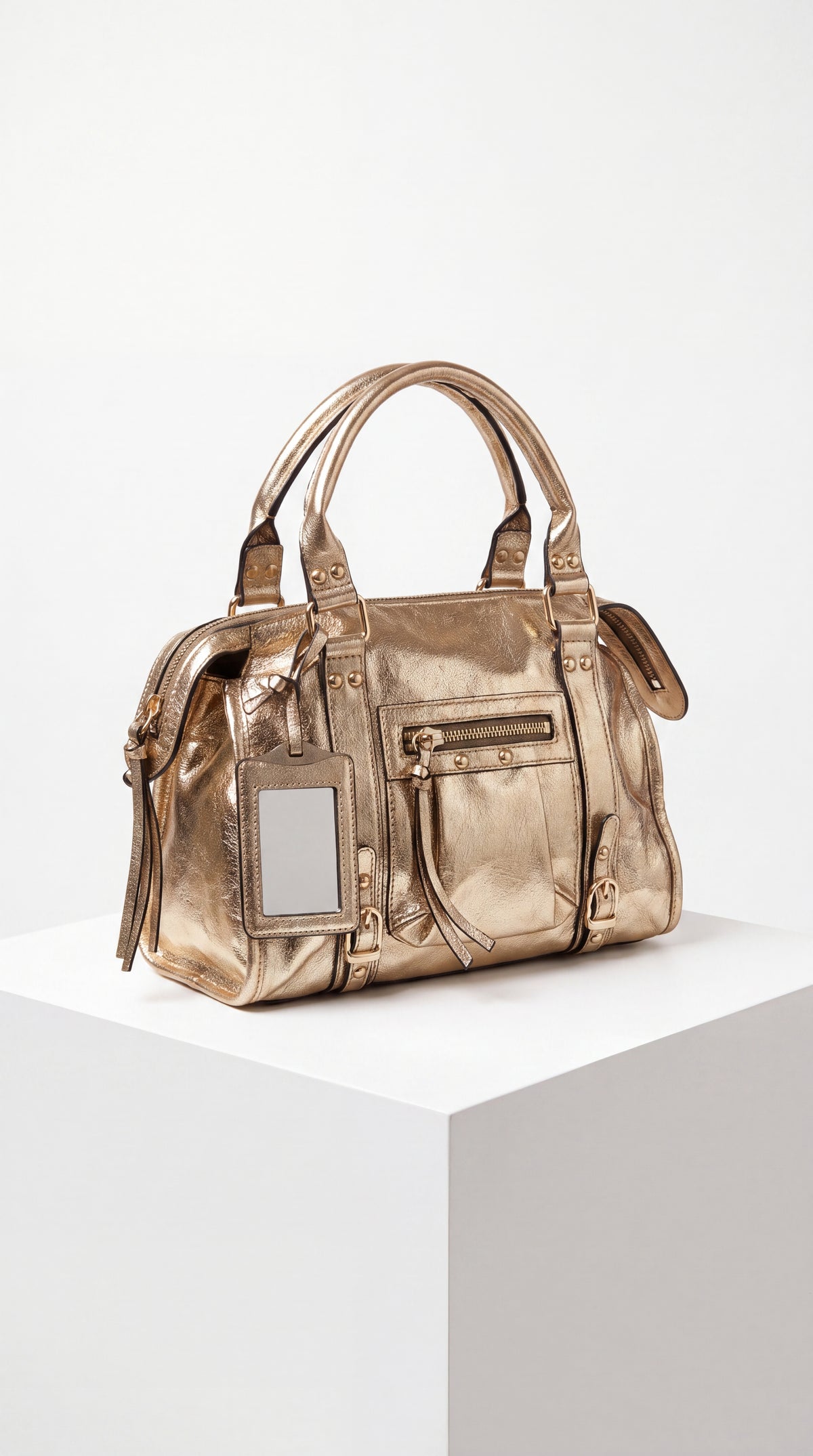 ✨ Sac à main "Lilou" - Doré Métallisé