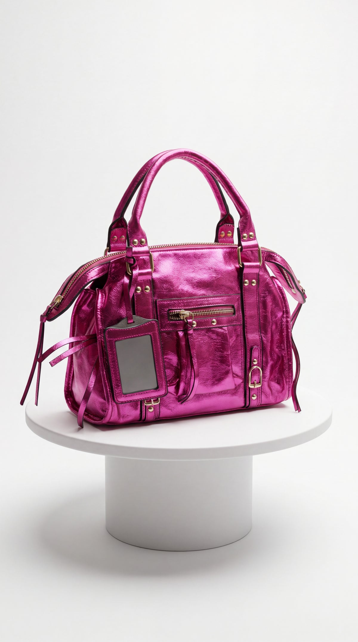 ✨Sac à main "Lilou" - Rose Métallisé