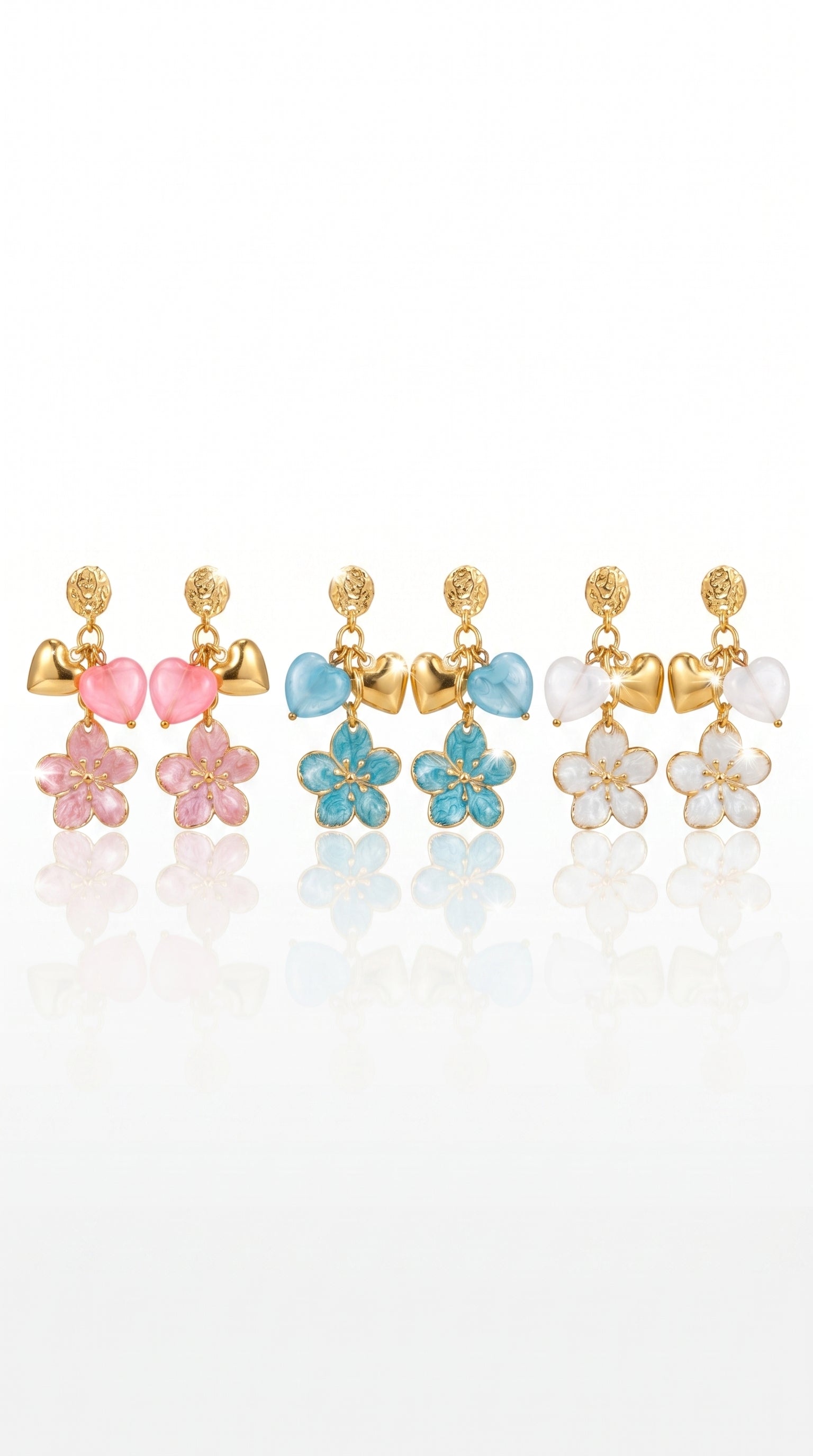 Boucles d’Oreilles "Nancy" – Douceur Florale & Élégance Colorée